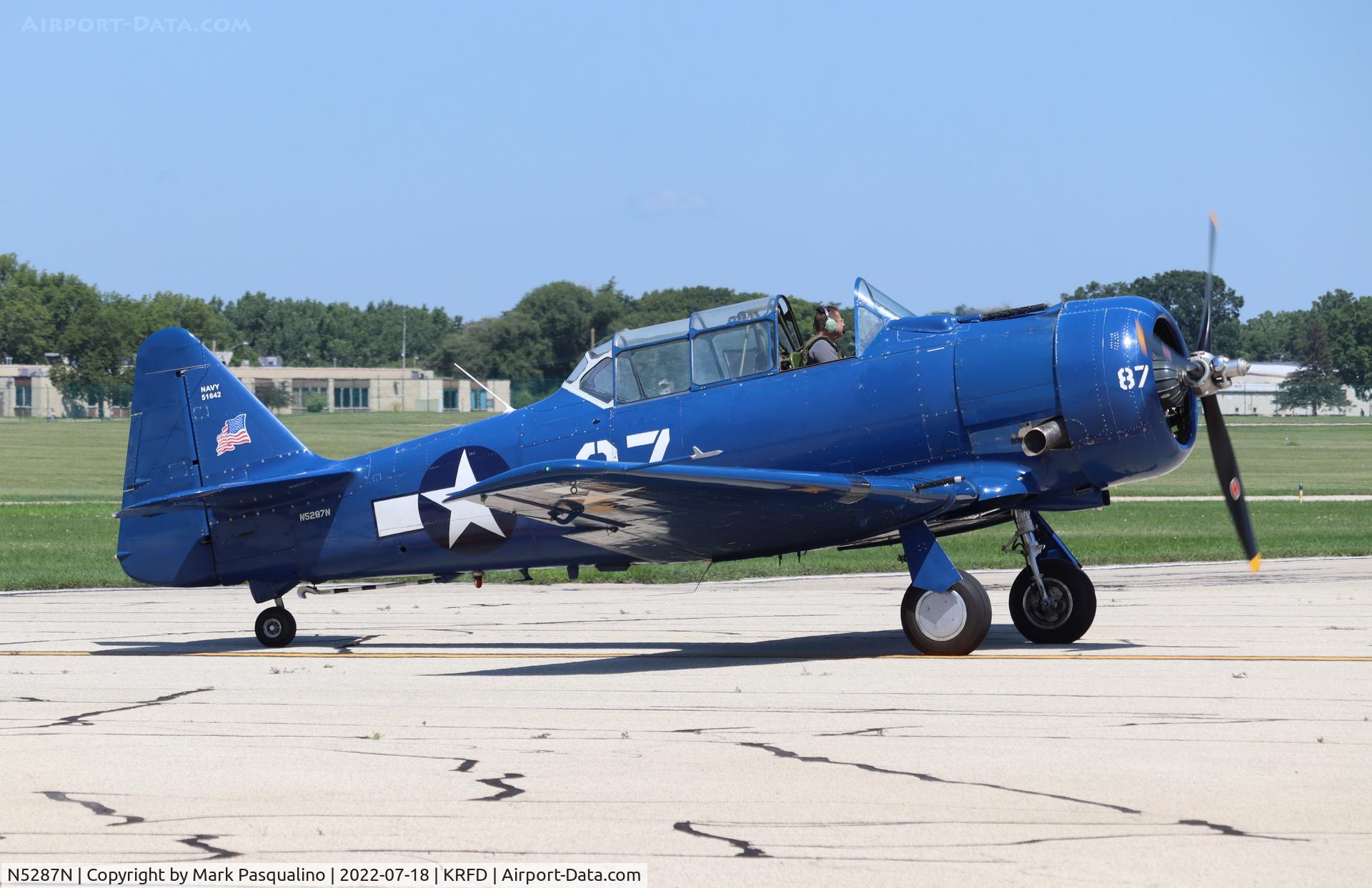 N5287N, 1942 North American SNJ-4 Texan C/N 88-9551, North American SNJ-4