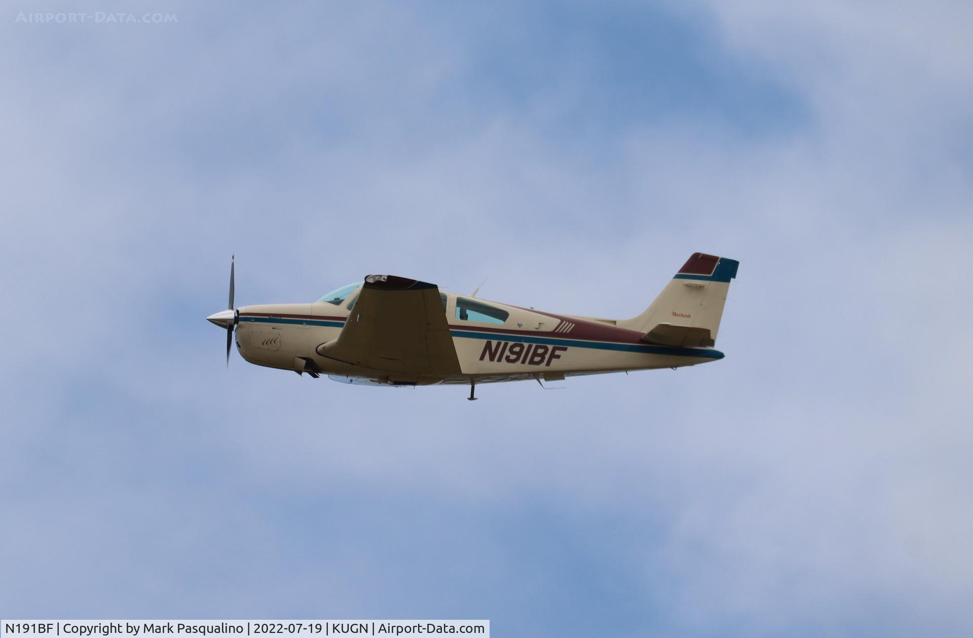 N191BF, 1991 Beech F33A Bonanza C/N CE-1577, Beech F33A