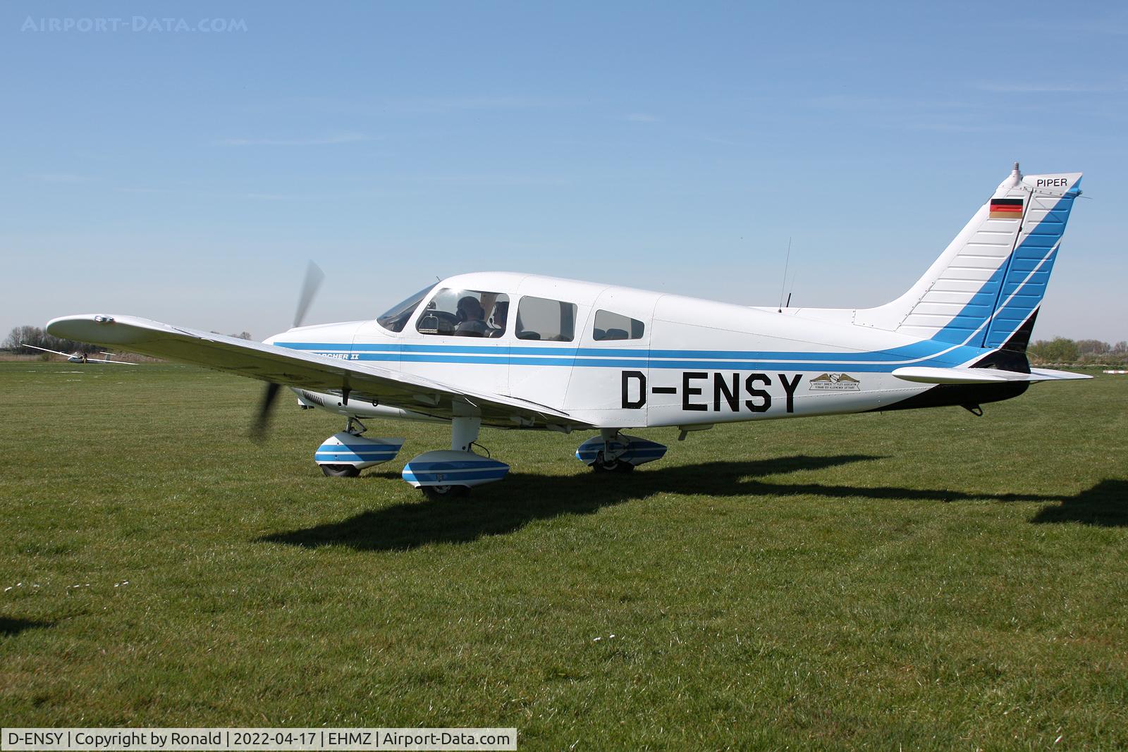 D-ENSY, 1977 Piper PA-28-181 Cherokee Archer II C/N 28-7790450, at ehmz