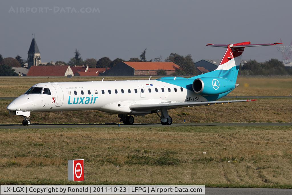 LX-LGX, 1999 Embraer EMB-145LU (ERJ-145LU) C/N 145147, at cdg