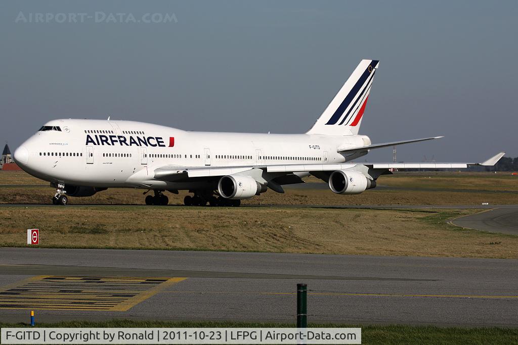 F-GITD, 1992 Boeing 747-428 C/N 25600, at cdg