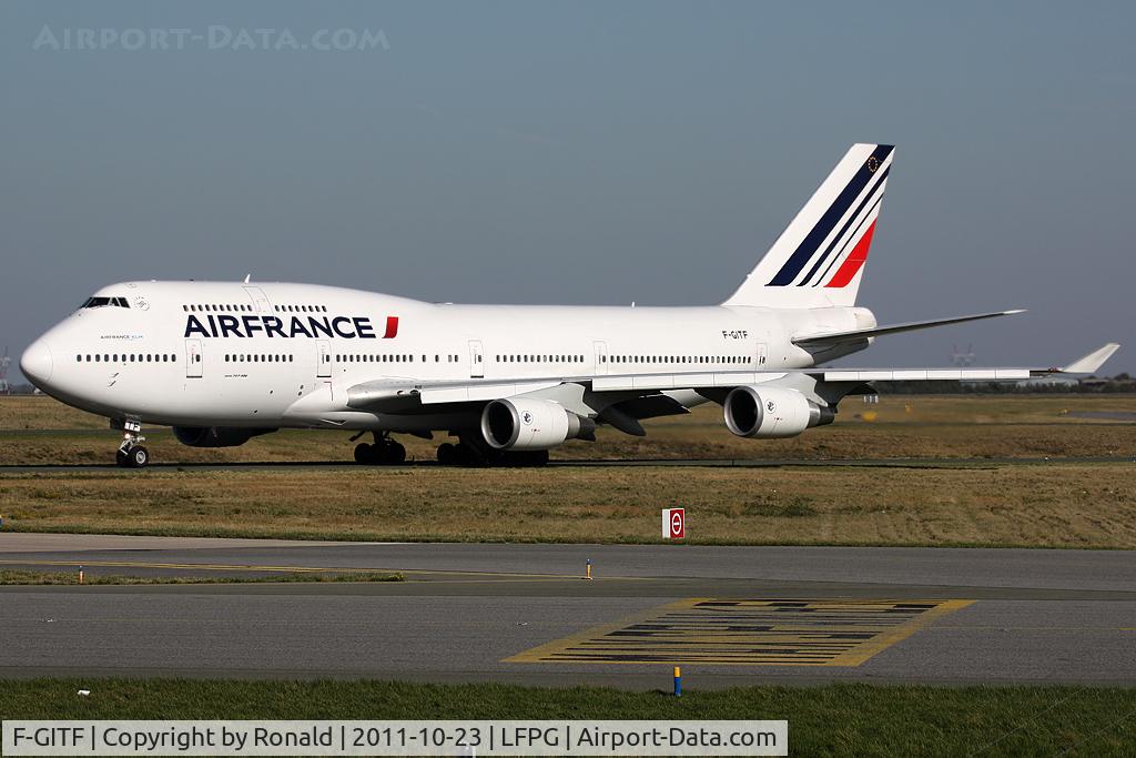 F-GITF, 1992 Boeing 747-428 C/N 25602, at cdg