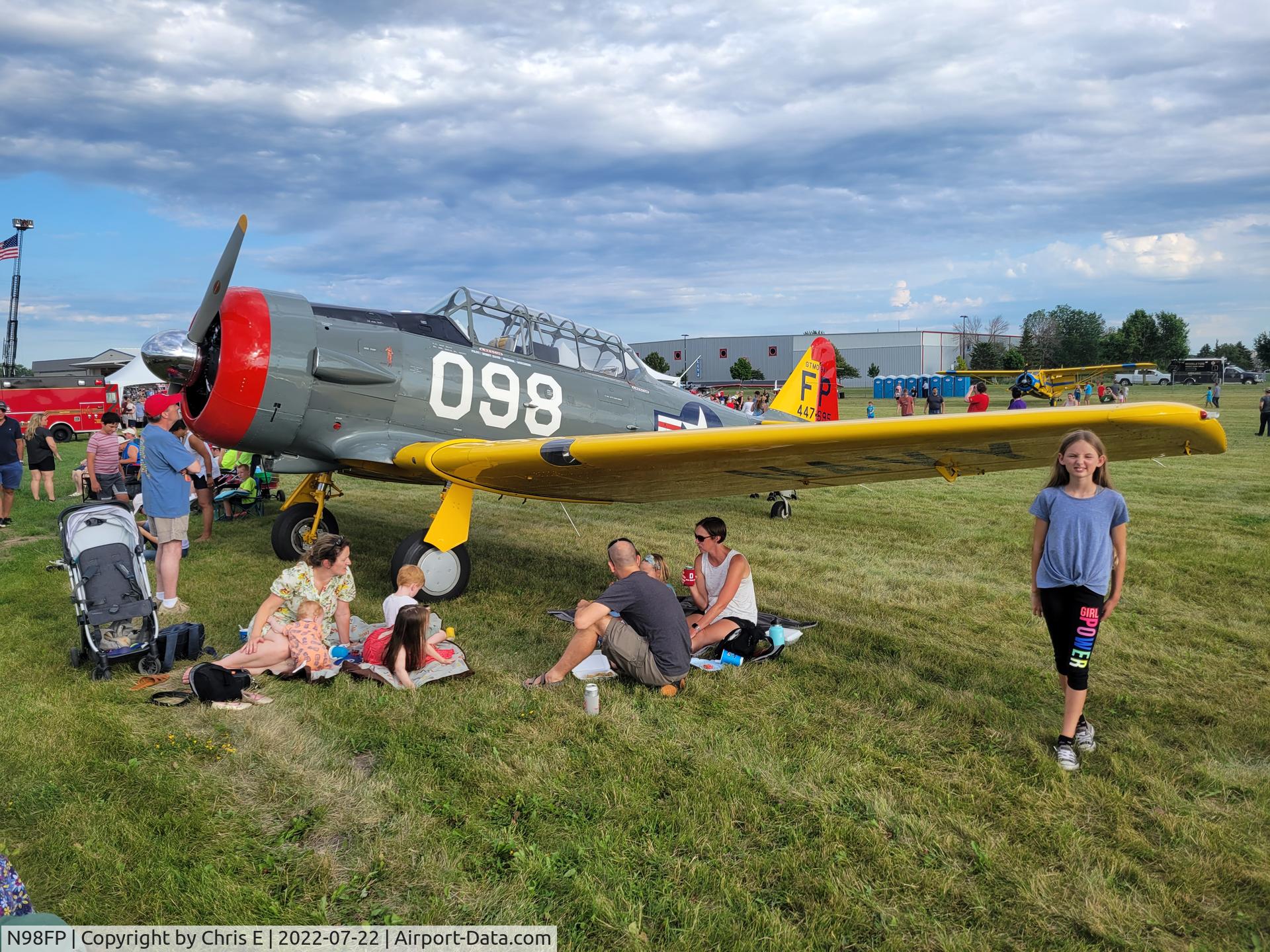 N98FP, 1944 North American AT-6G Texan C/N 7695, Rock the Ramp in Middleton WI