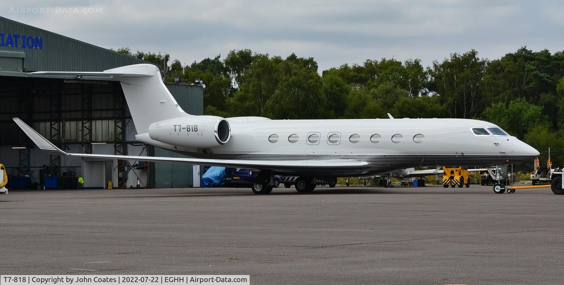 T7-818, 2014 Gulfstream Aerospace G650 (G-VI) C/N 6102, At Thurston Aviation