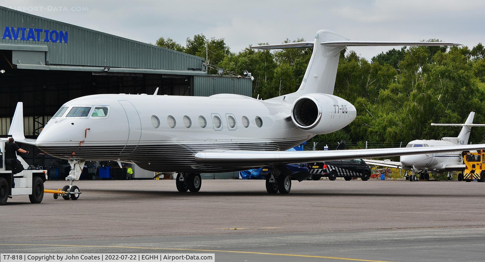 T7-818, 2014 Gulfstream Aerospace G650 (G-VI) C/N 6102, At Thurston Aviation ex VQ-BMZ