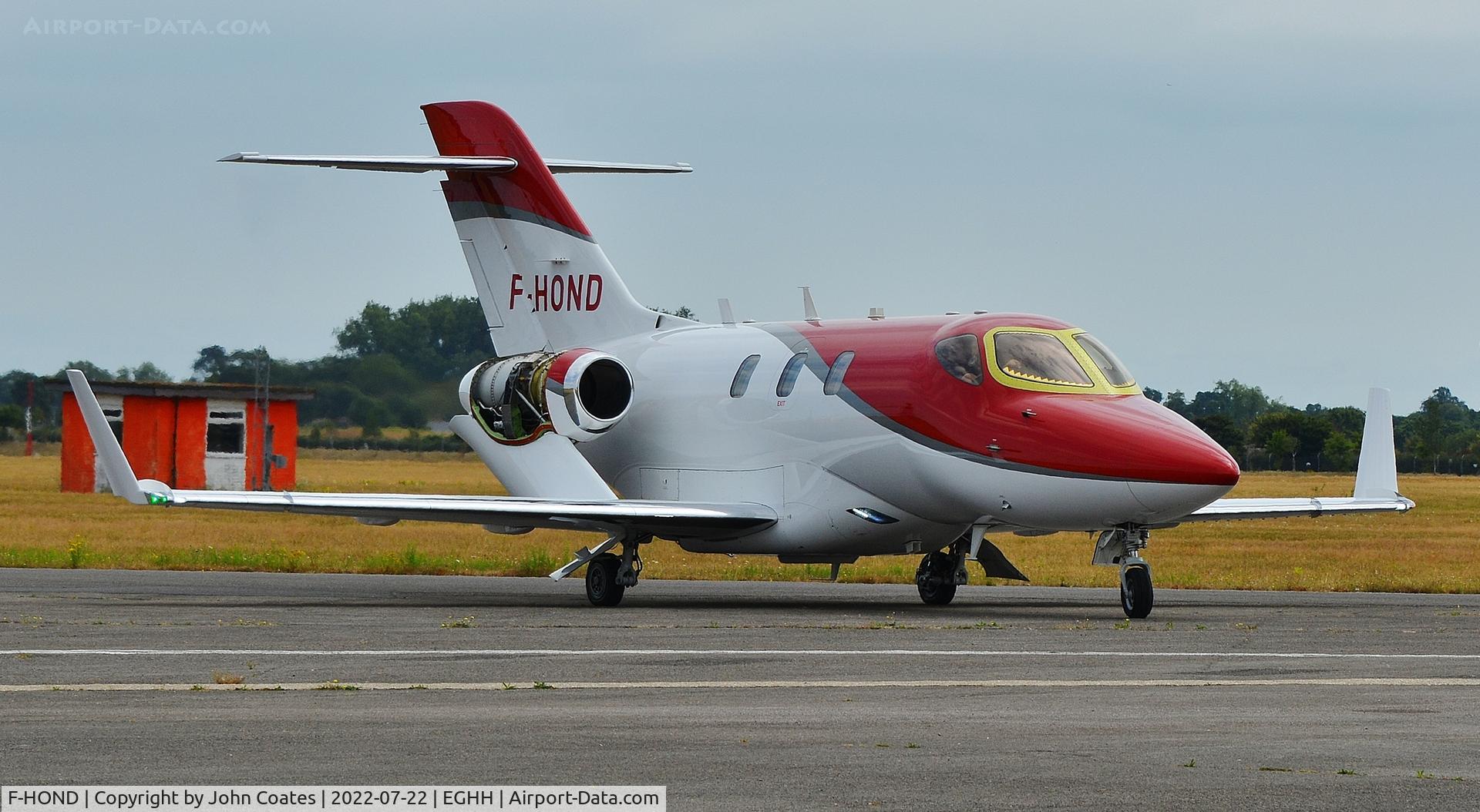 F-HOND, 2017 Honda HA-420 Hondajet C/N 42000097, Returning after engine running