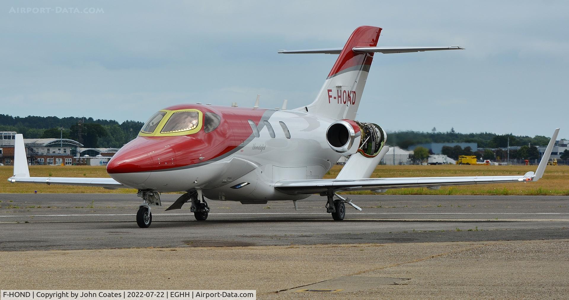 F-HOND, 2017 Honda HA-420 Hondajet C/N 42000097, Returning to Technicair after engine running