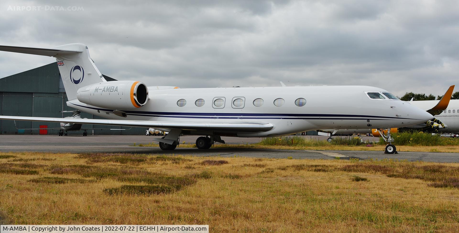 M-AMBA, Gulfstream G600 C/N 73016, About to leave Thurston Aviation