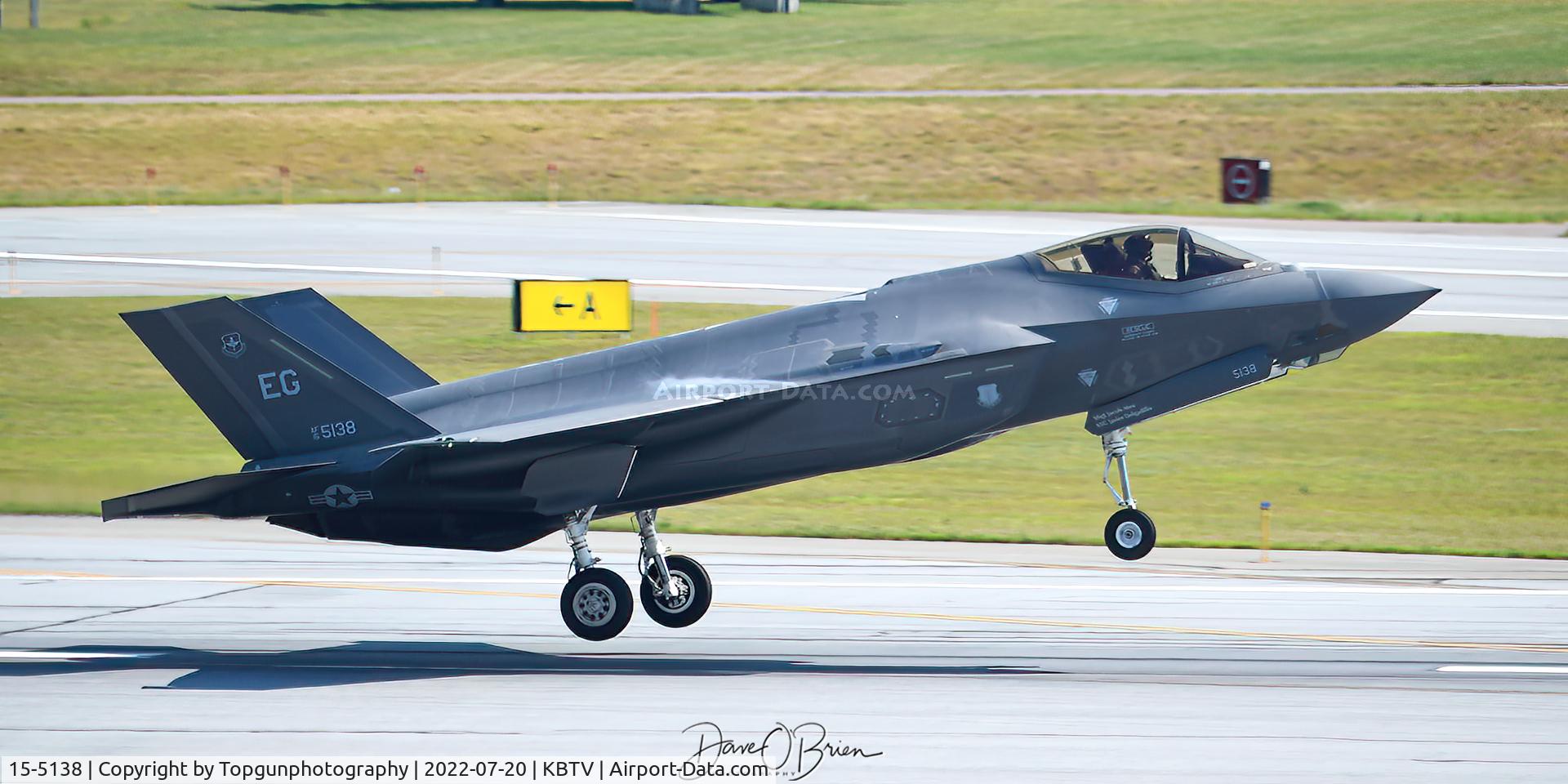 15-5138, 2016 Lockheed Martin F-35A Lightning II C/N AF-129, MAMBA 1 departing