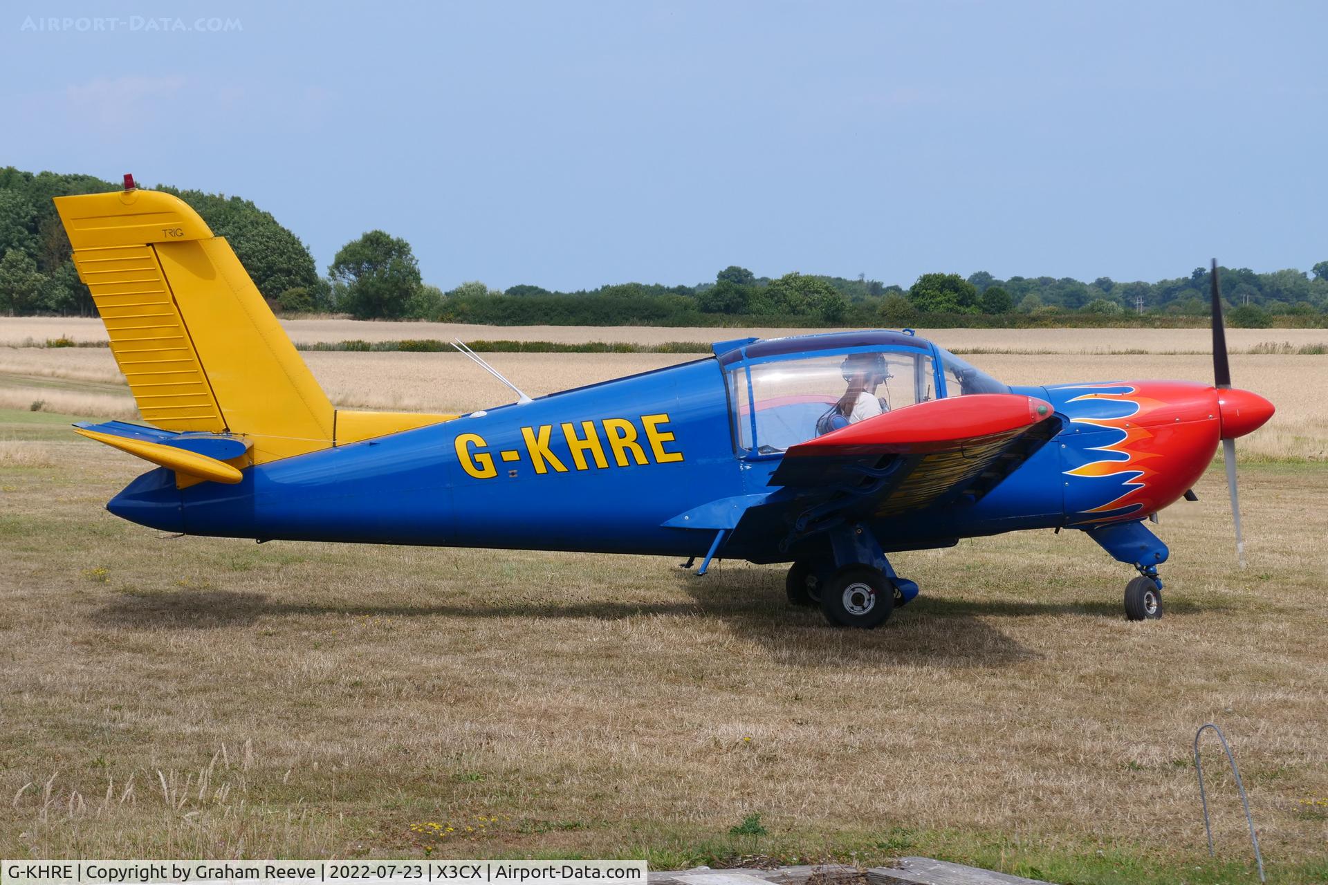 G-KHRE, 1979 Socata Rallye 150SV Garnement C/N 2931, Just landed at Northrepps.