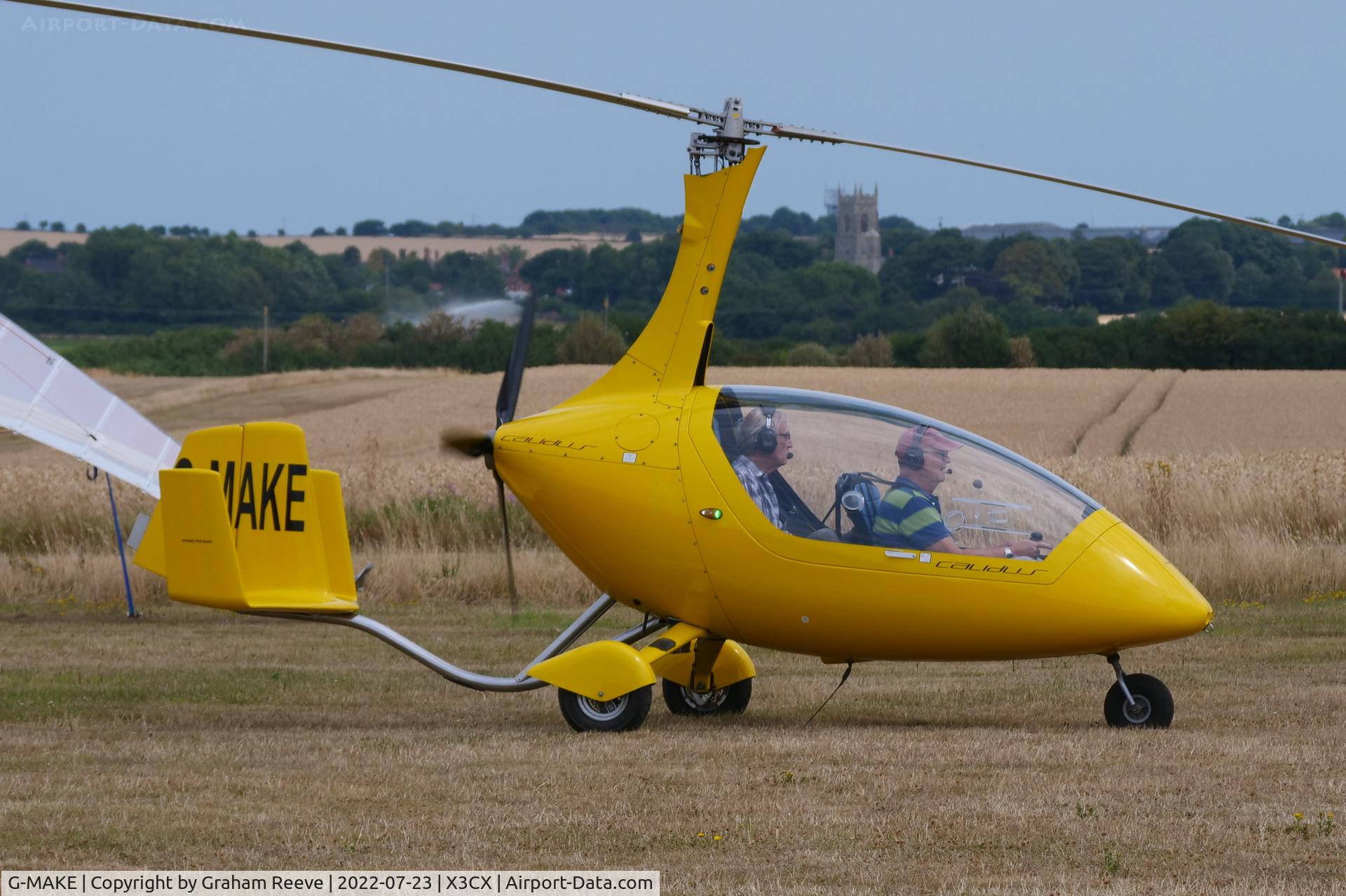 G-MAKE, 2010 RotorSport UK Calidus C/N RSUK/CALS/016, Just landed at Northrepps.