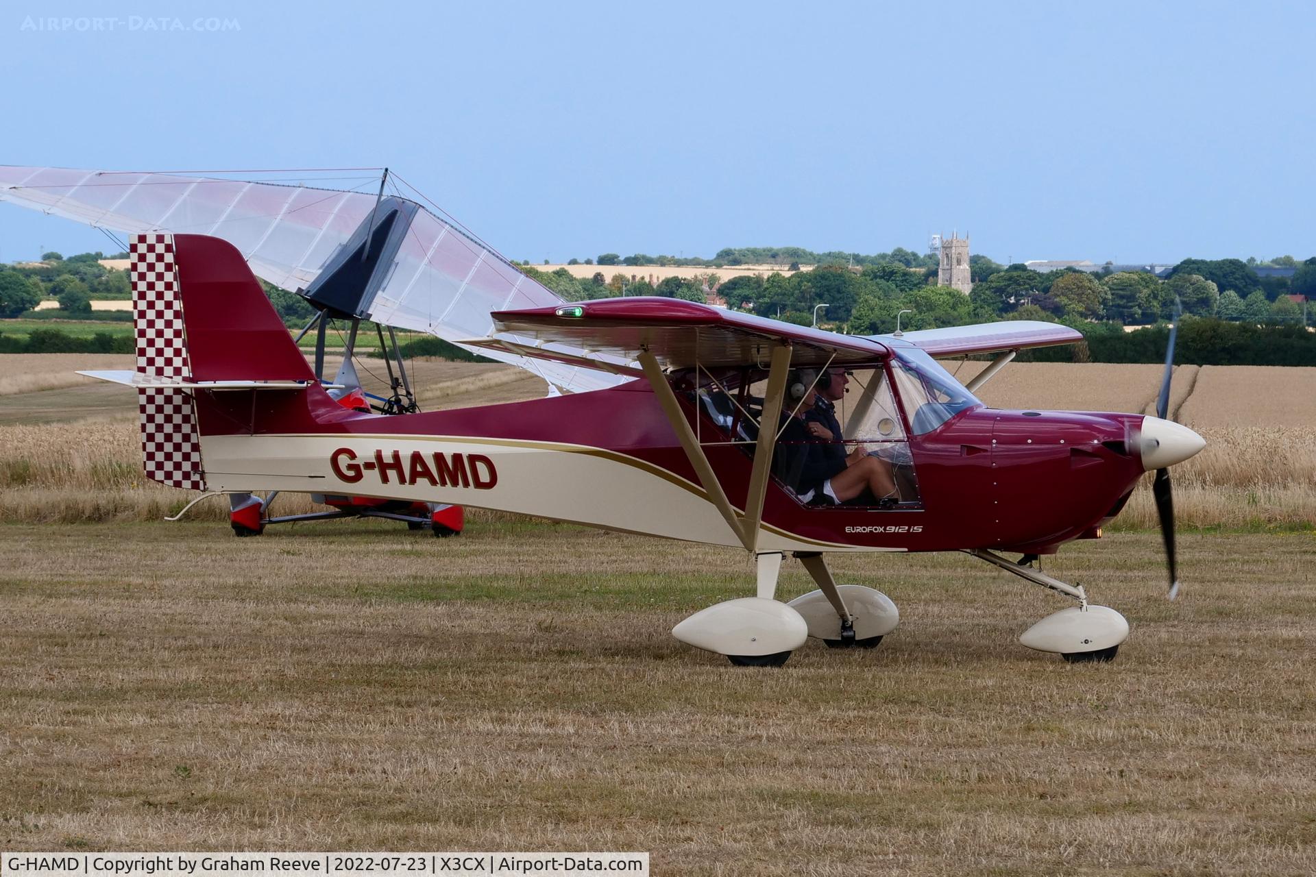 G-HAMD, 2020 Ascent Industries EuroFOX 3K C/N 58920, Just landed at Northrepps.