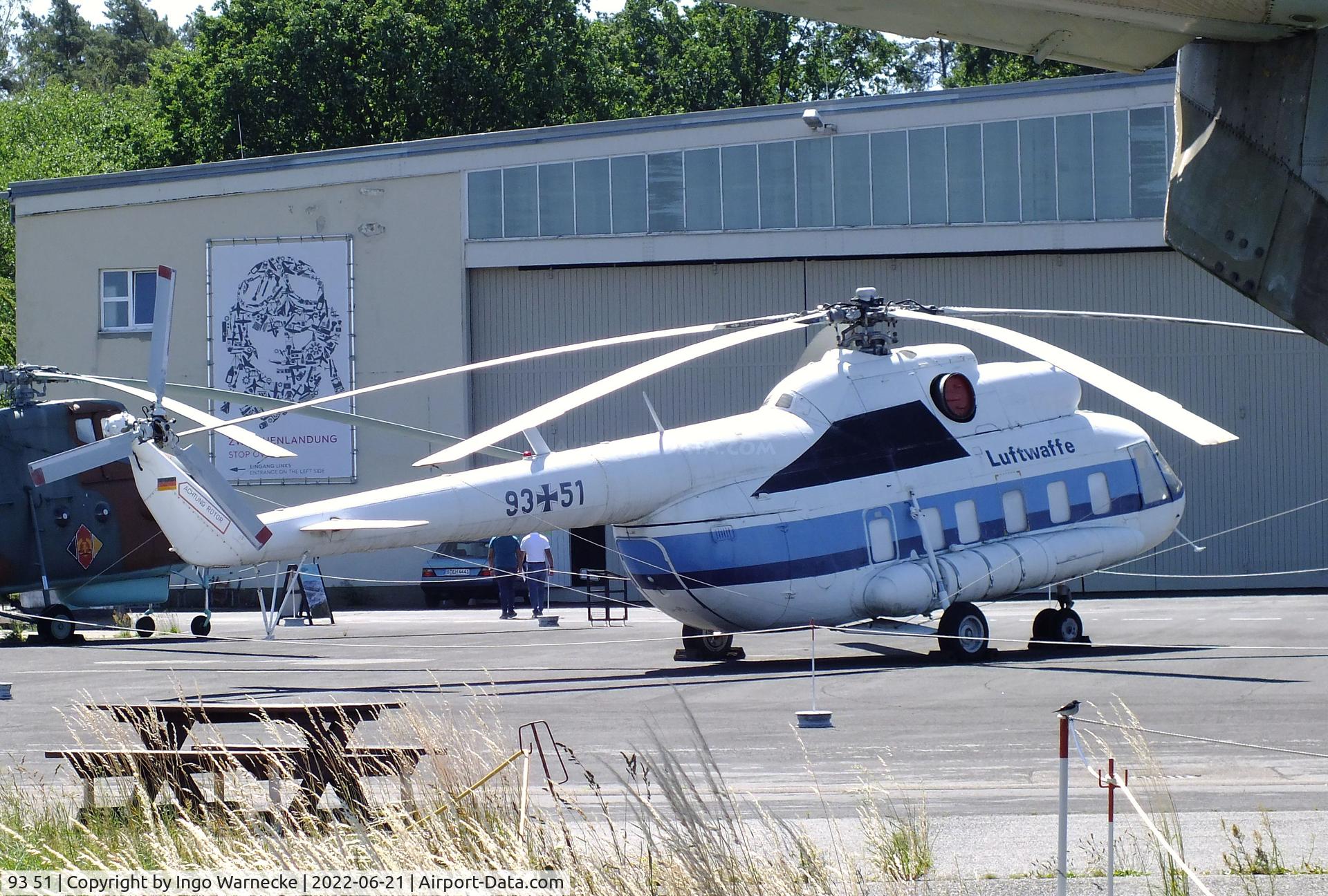 93 51, Mil Mi-8S Hip C/N 105104, Mil Mi-8S HIP at the MHM Berlin-Gatow (aka Luftwaffenmuseum, German Air Force Museum)