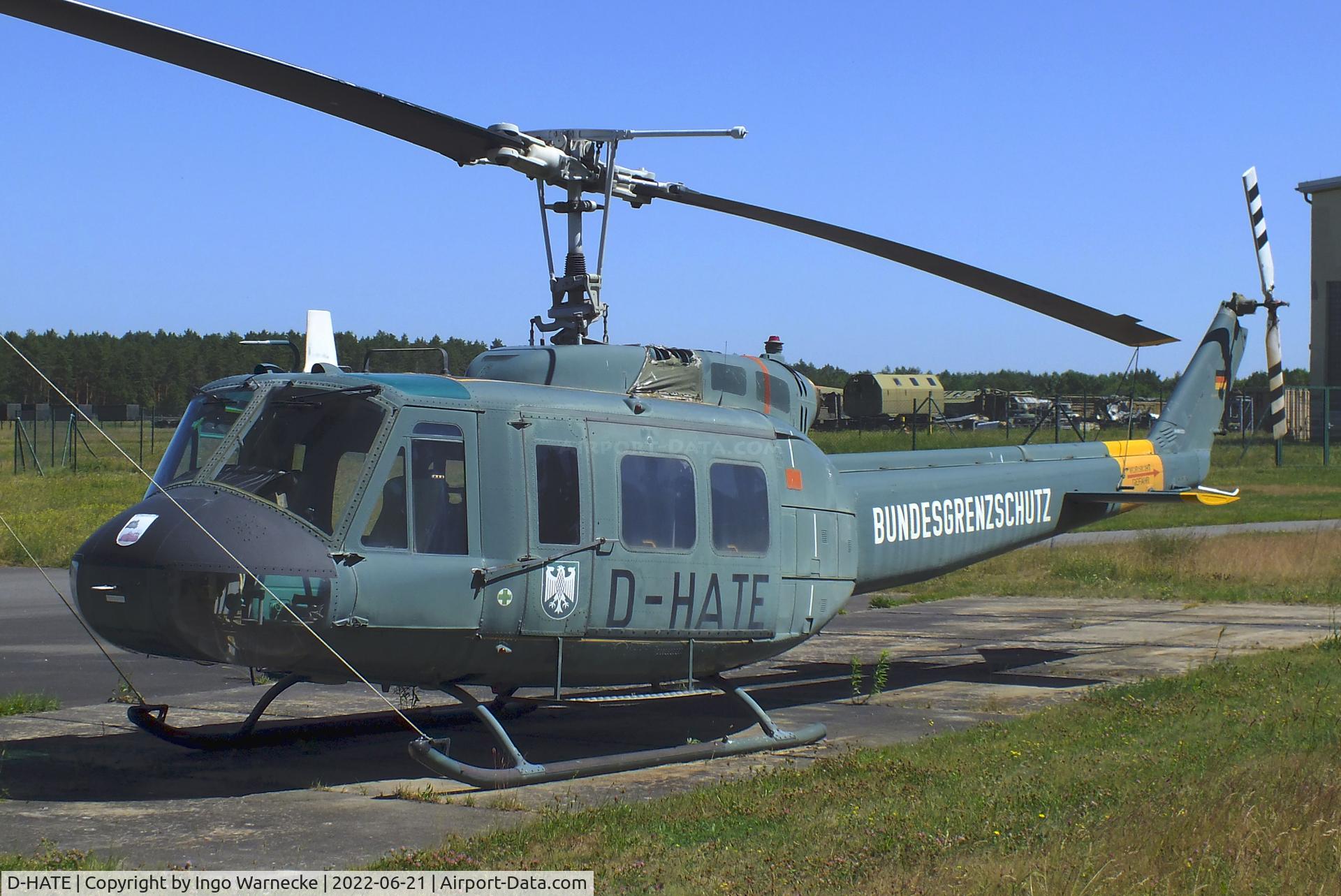 D-HATE, 1970 Bell (Dornier) UH-1D Iroquois (205) C/N 8063, Bell (Dornier) UH-1D Iroquois at the MHM Berlin-Gatow (aka Luftwaffenmuseum, German Air Force Museum)