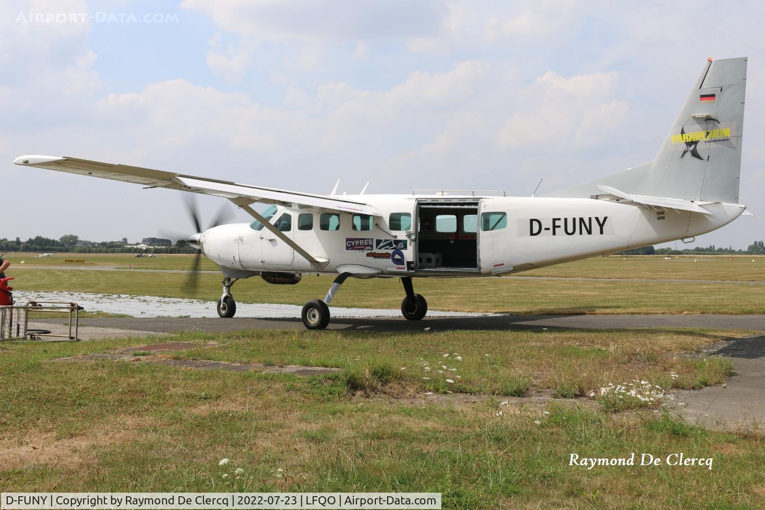 D-FUNY, 1993 Cessna 208B Grand Caravan C/N 208B-0361, D-FUNY at Bondues. Previous registration was PT-MEL.