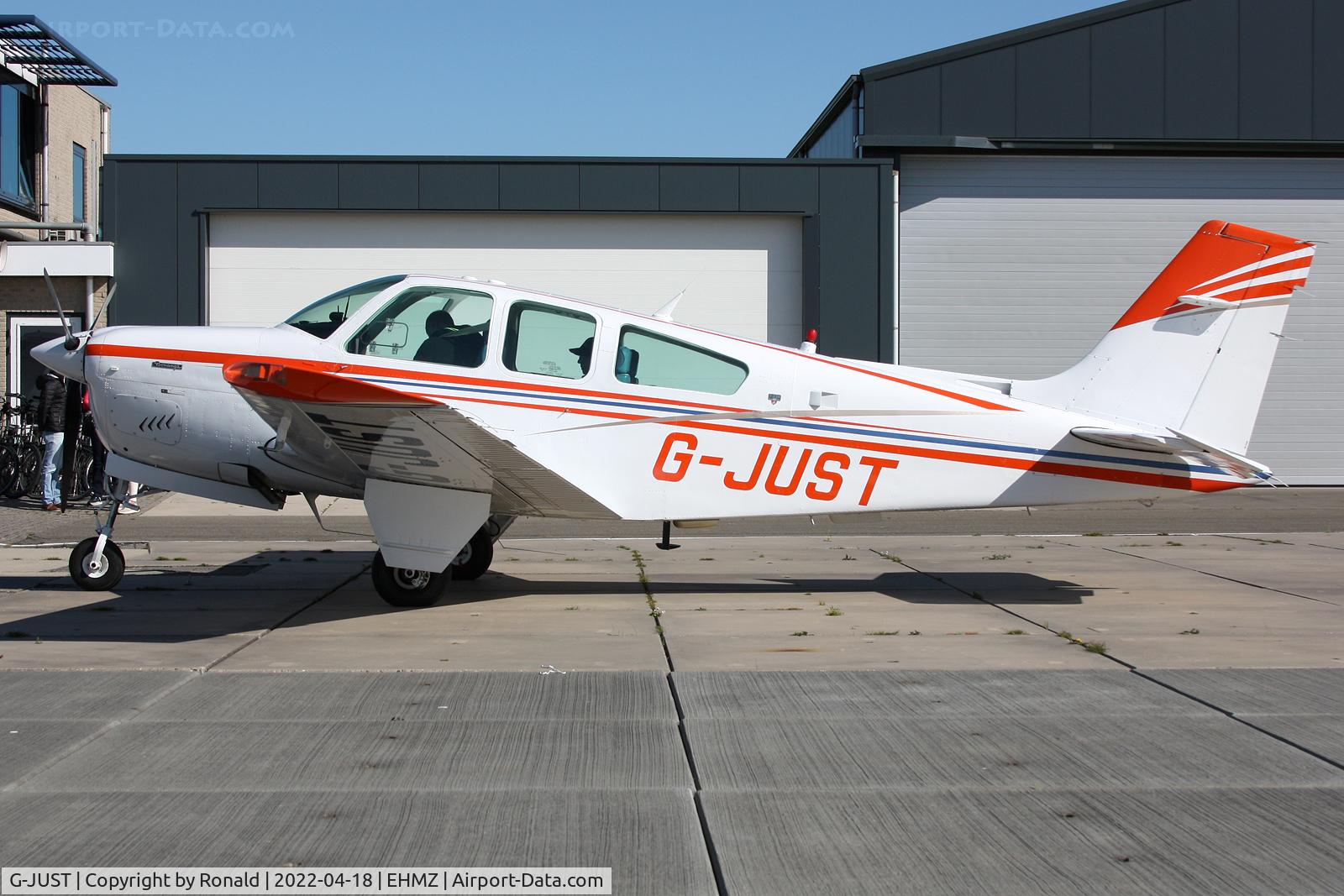 G-JUST, 1987 Beech F33A Bonanza C/N CE-1165, at ehmz