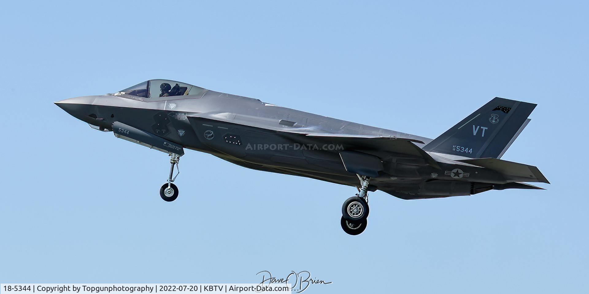 18-5344, Lockheed Martin F-35A Lightning II C/N AF-235, BREW21 returning