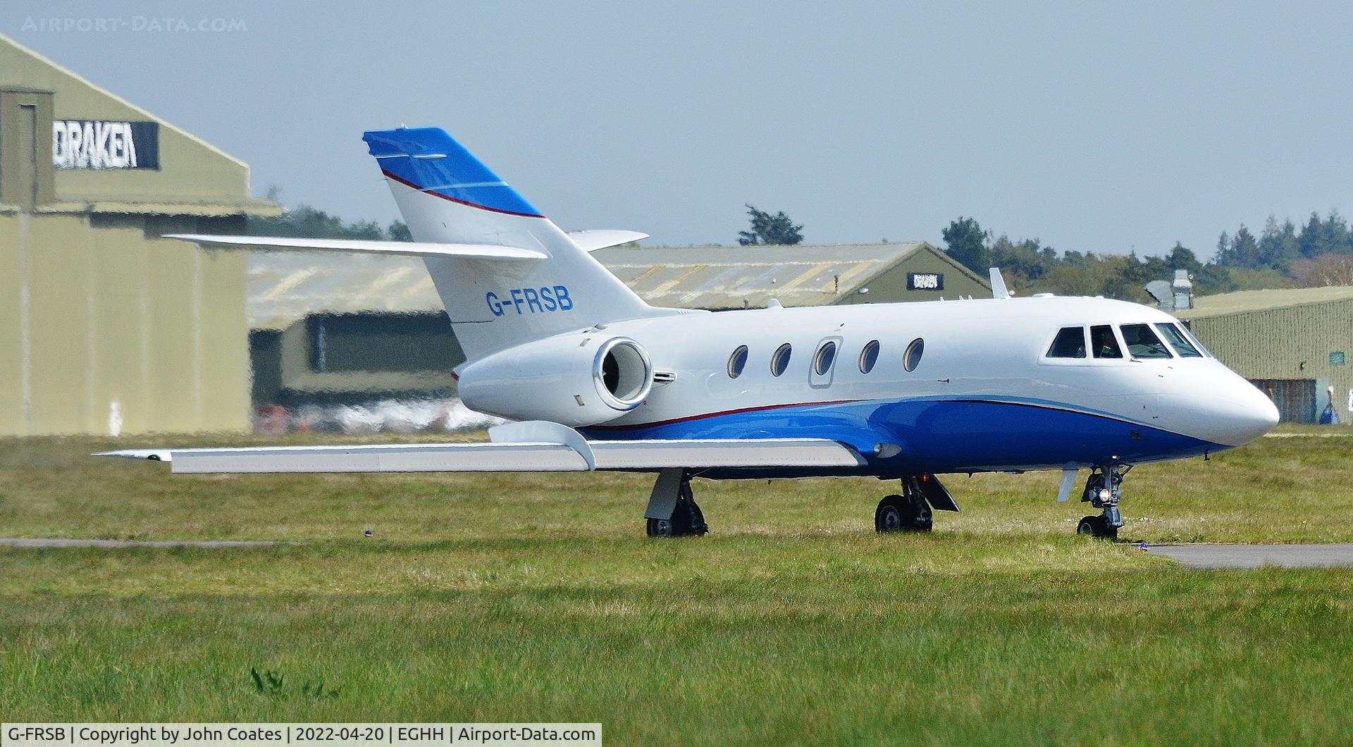G-FRSB, 1978 Dassault Falcon 20F C/N 382, Taxiing for departure