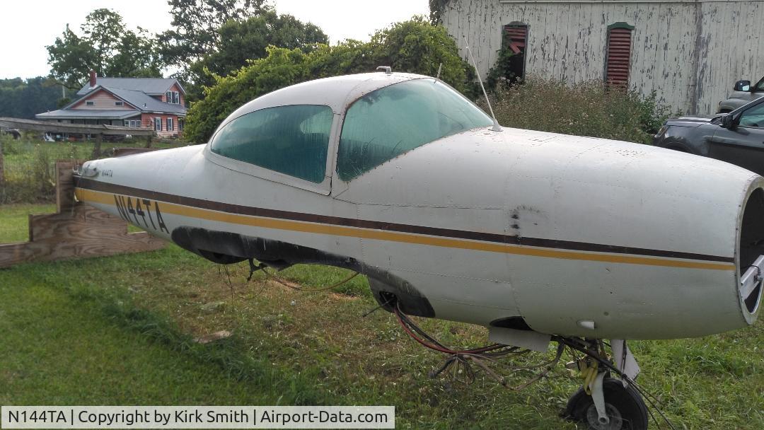 N144TA, 1947 Riley D-16 Twin Navion C/N TN-17 (NAV-4-859), Sitting at a farm in Spencer Ohio