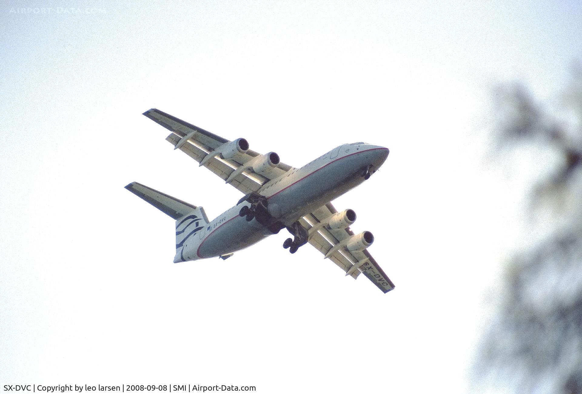 SX-DVC, 1999 British Aerospace Avro 146-RJ100 C/N E3358, Samos 8.9.2008