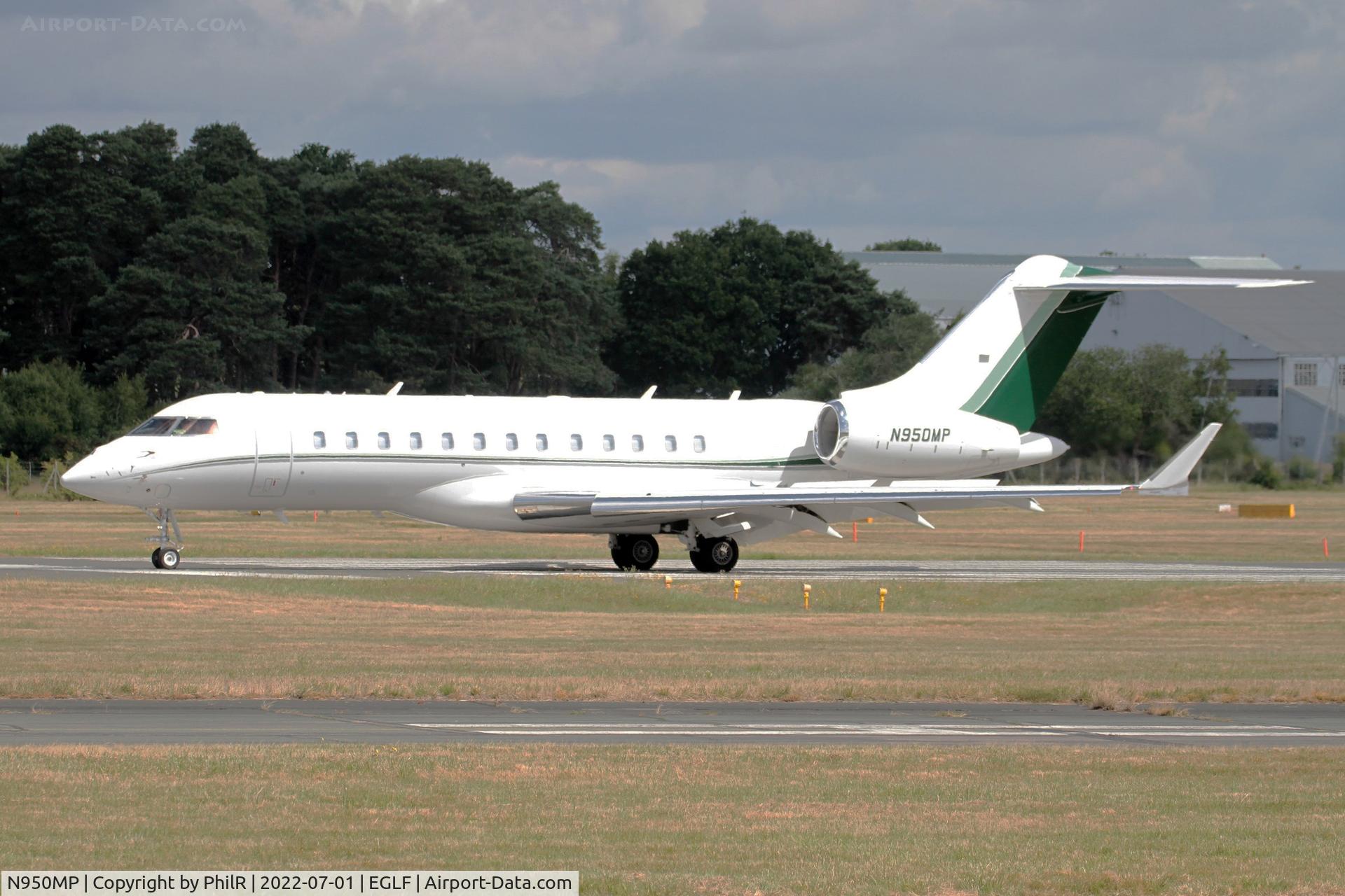 N950MP, 2016 Bombardier BD-700-1A10 Global Express C/N 9770, Arriving Farnborough