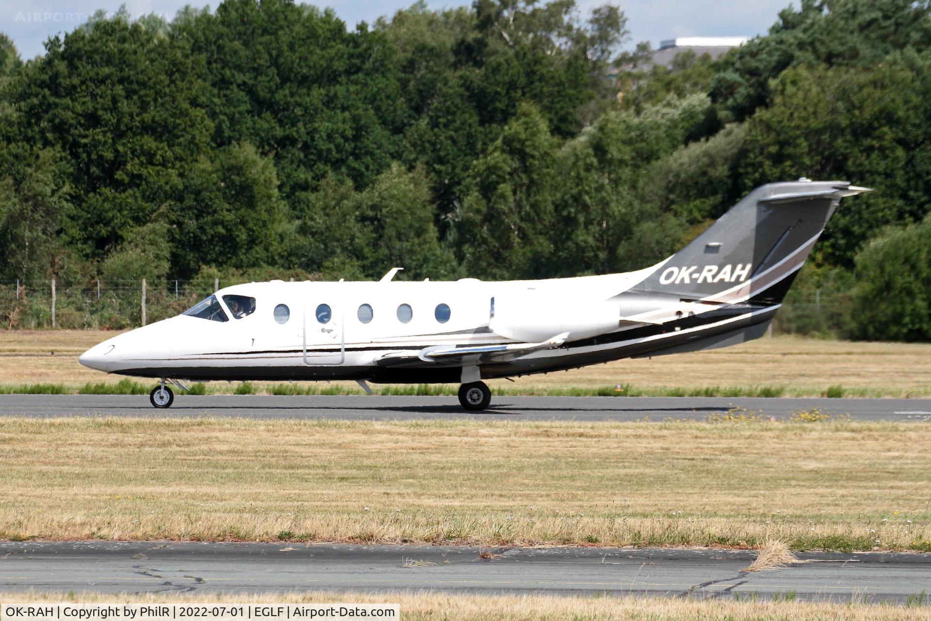 OK-RAH, 2006 Raytheon Hawker 400XP C/N RK-413, Farnborough arrival