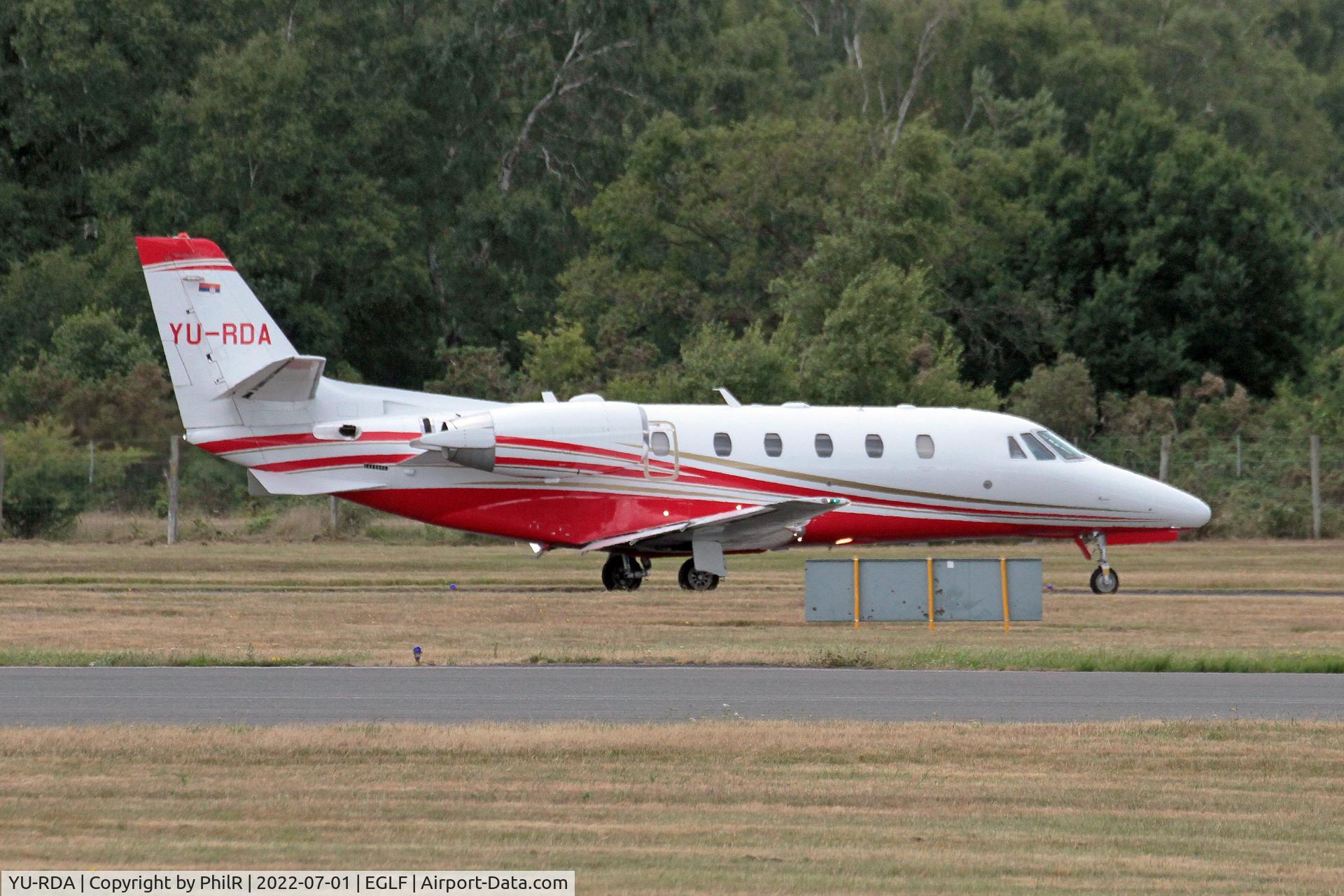 YU-RDA, 2015 Cessna 560XLS+ Citation Excel C/N 560-6199, Farnborough arrival