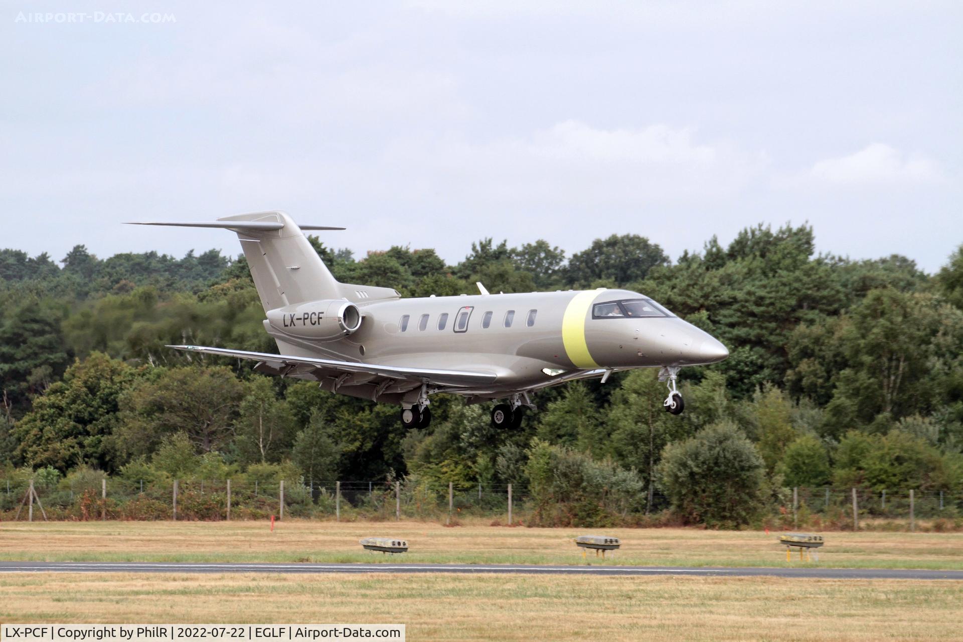 LX-PCF, 2020 Pilatus PC-24 C/N 179, Arriving Farnborough