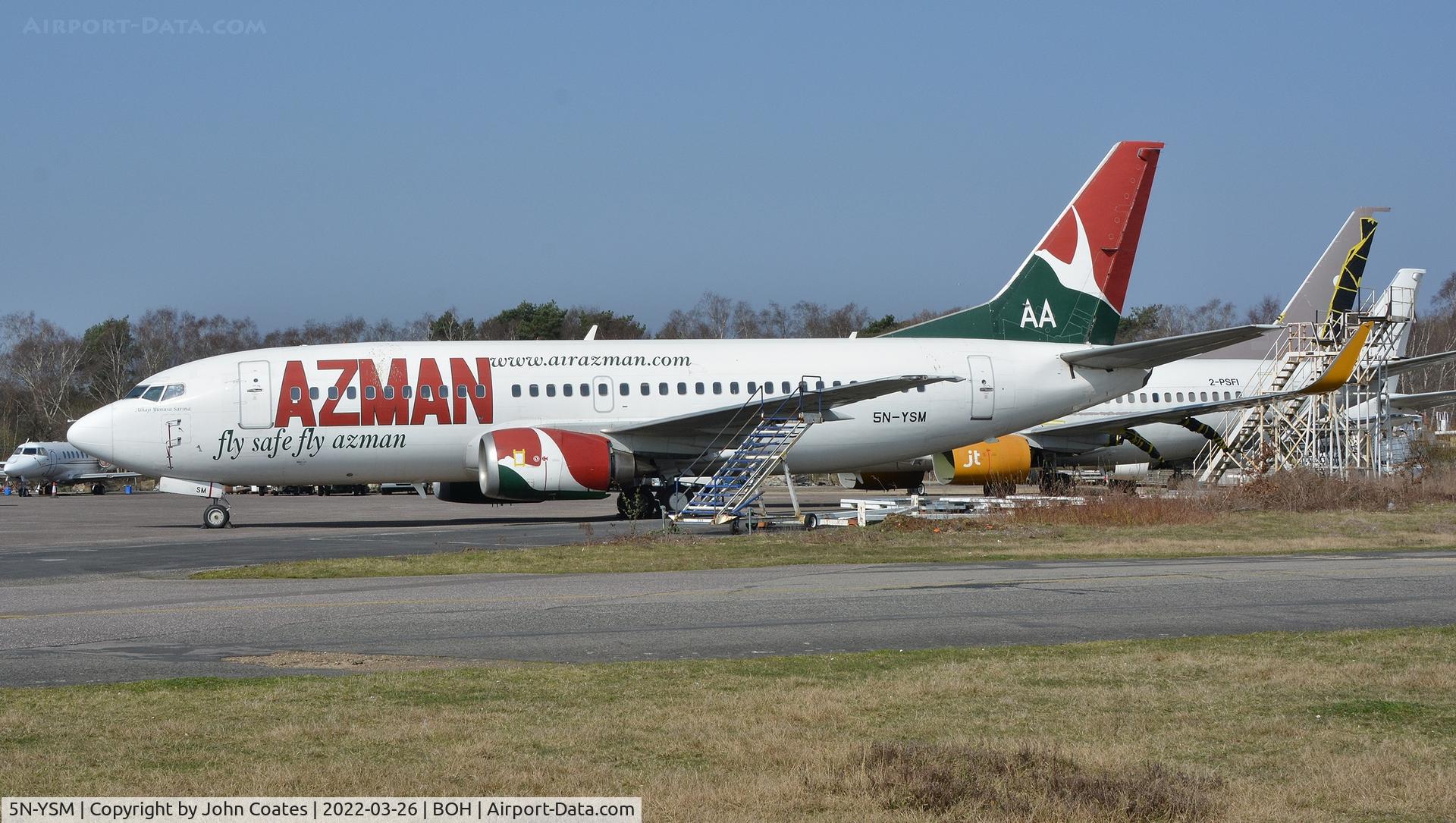 5N-YSM, 1997 Boeing 737-36N C/N 28557, At European Aviation