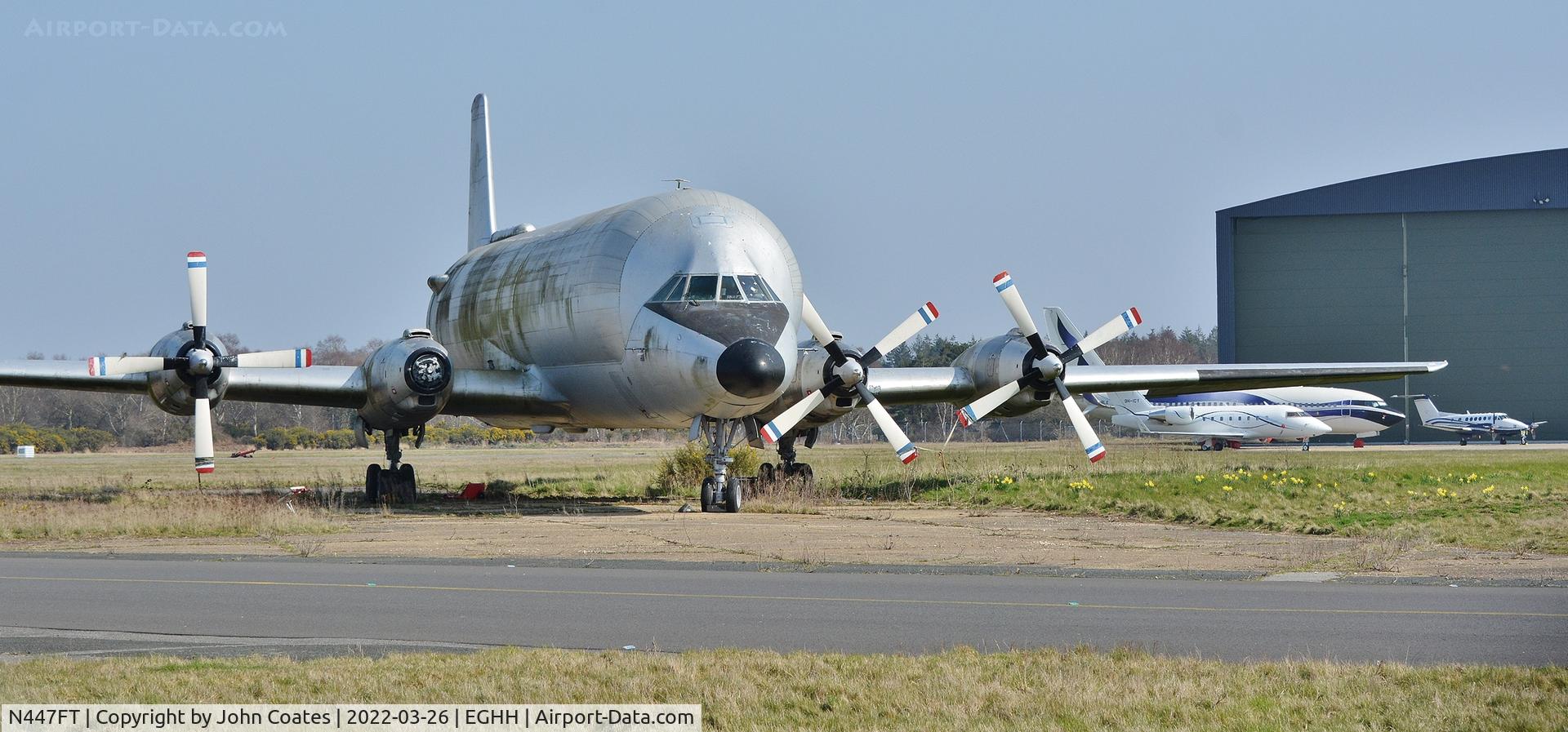 N447FT, 1969 Canadair CL-44-0 Skymonster C/N 16, In its final resting place soon to be de-registered