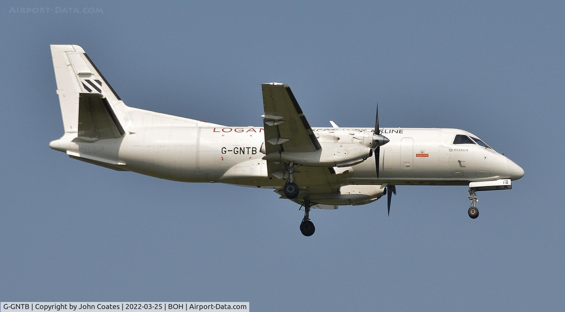 G-GNTB, 1987 Saab SF340A C/N 340A-082, Arriving for repaint