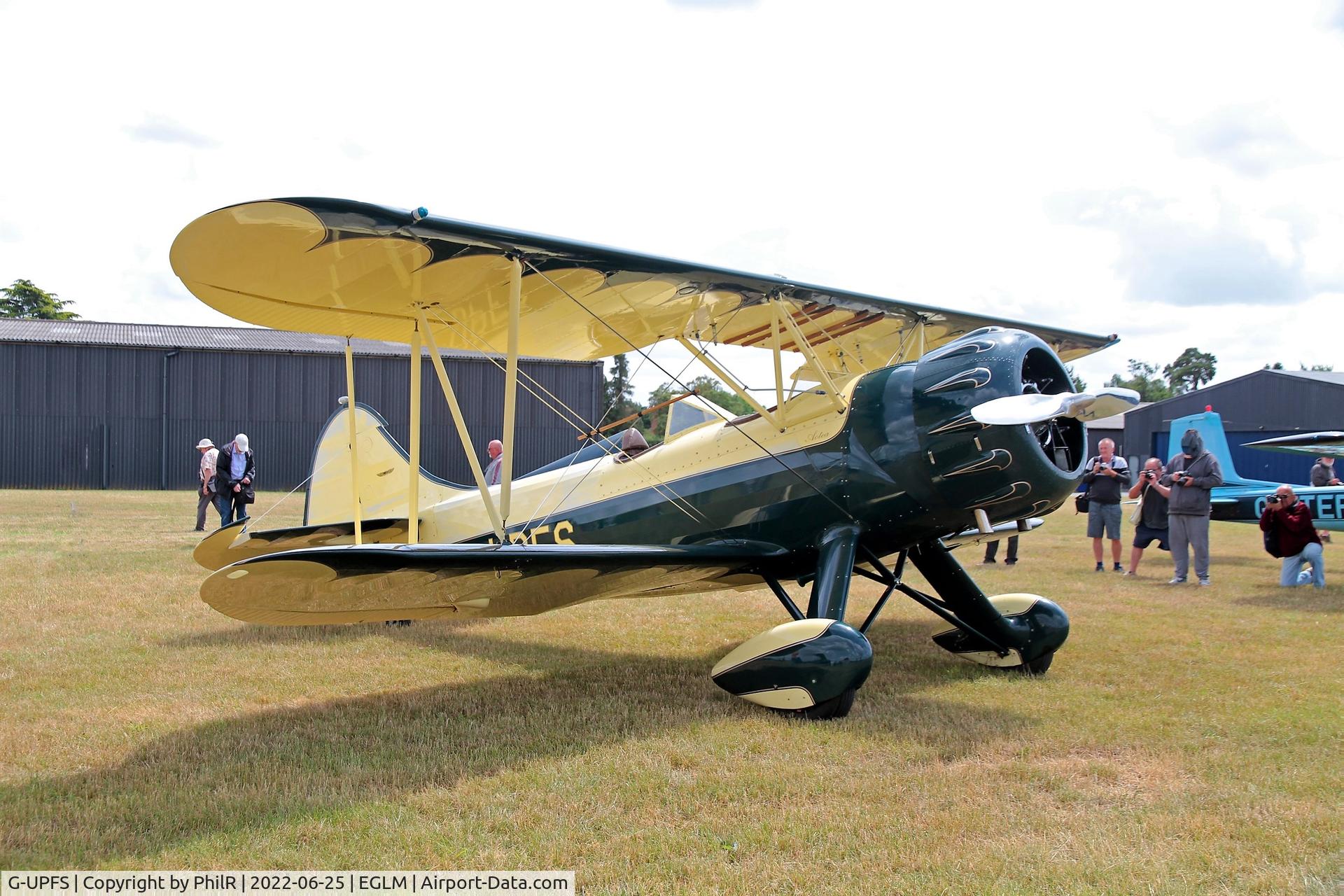 G-UPFS, 1941 Waco UPF-7 C/N 5660, At the Ari Britian Fly In at White Waltham