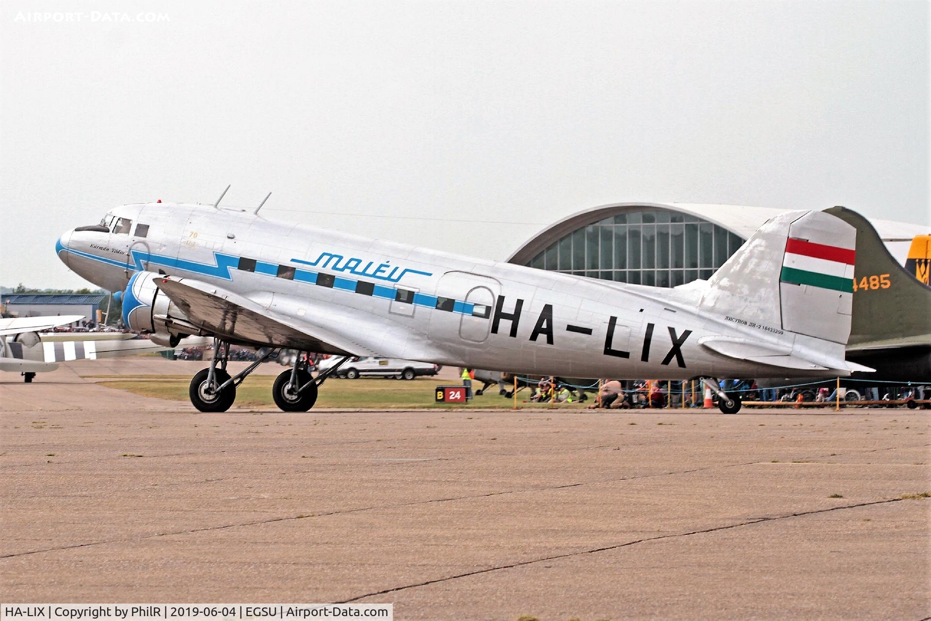 HA-LIX, 1949 Lisunov Li-2T Cab C/N 18433209, Russian licence built DC-3