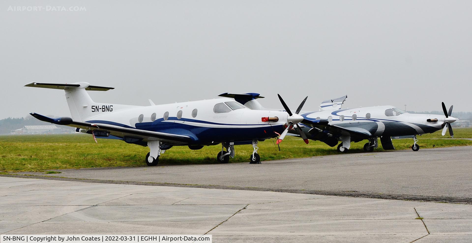 5N-BNG, 2006 Pilatus PC-12/45 C/N 689, Parked at BAS