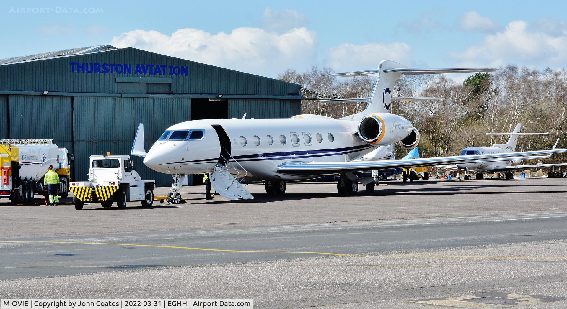 M-OVIE, 2016 Gulfstream Aerospace G650 (G-VI) C/N 6247, At Thurston Aviation