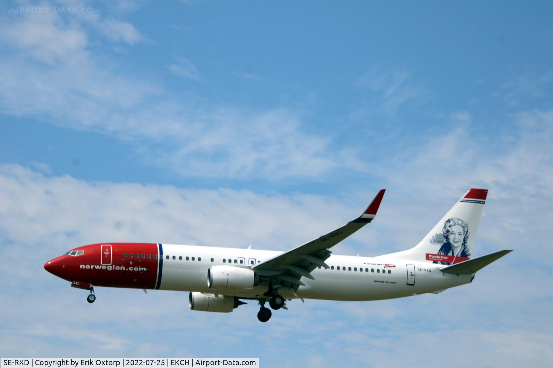 SE-RXD, 2013 Boeing 737-86N C/N 38043, SE-RXD landing rw 22L