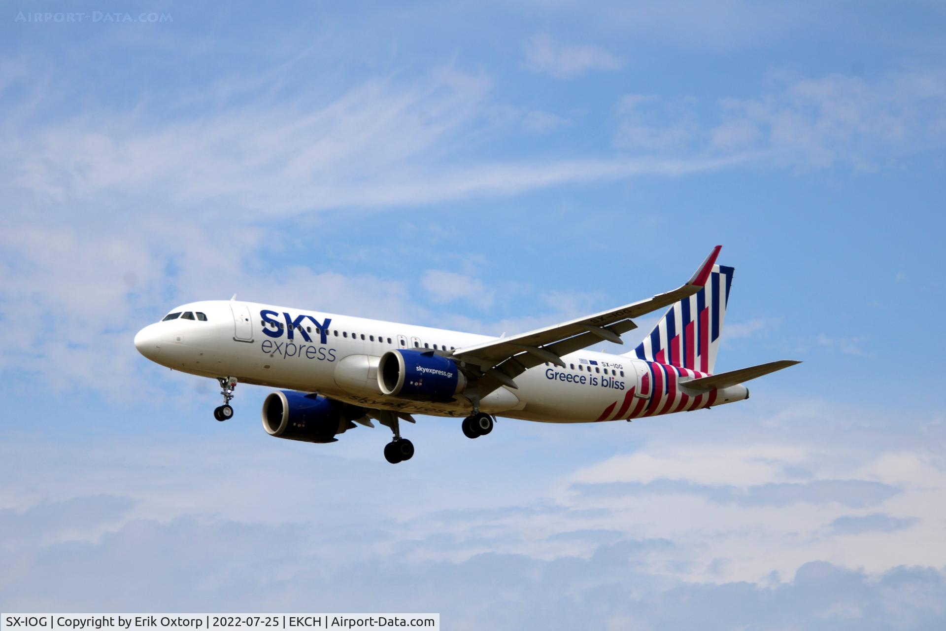 SX-IOG, 2020 Airbus A320-251 Neo C/N 10083, SX-IOG landing rw 22L