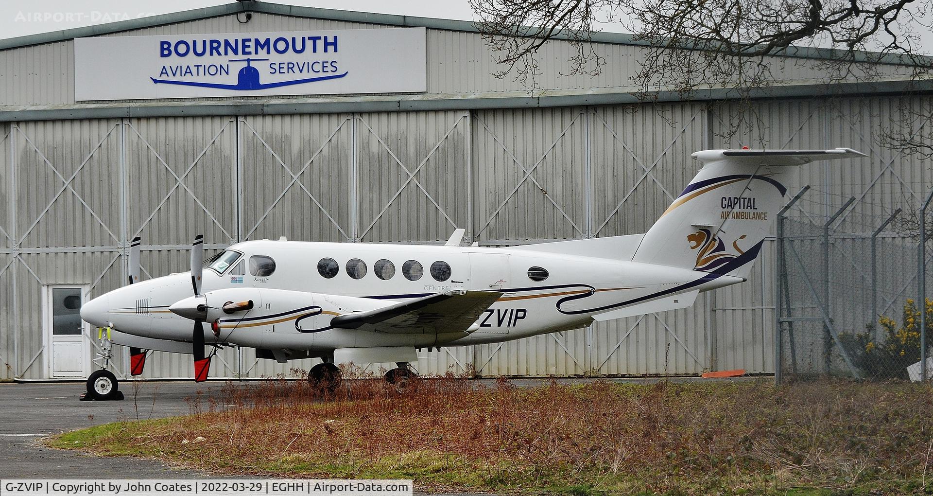 G-ZVIP, 1975 Beech 200 Super King Air C/N BB-108, Parked at BAS
