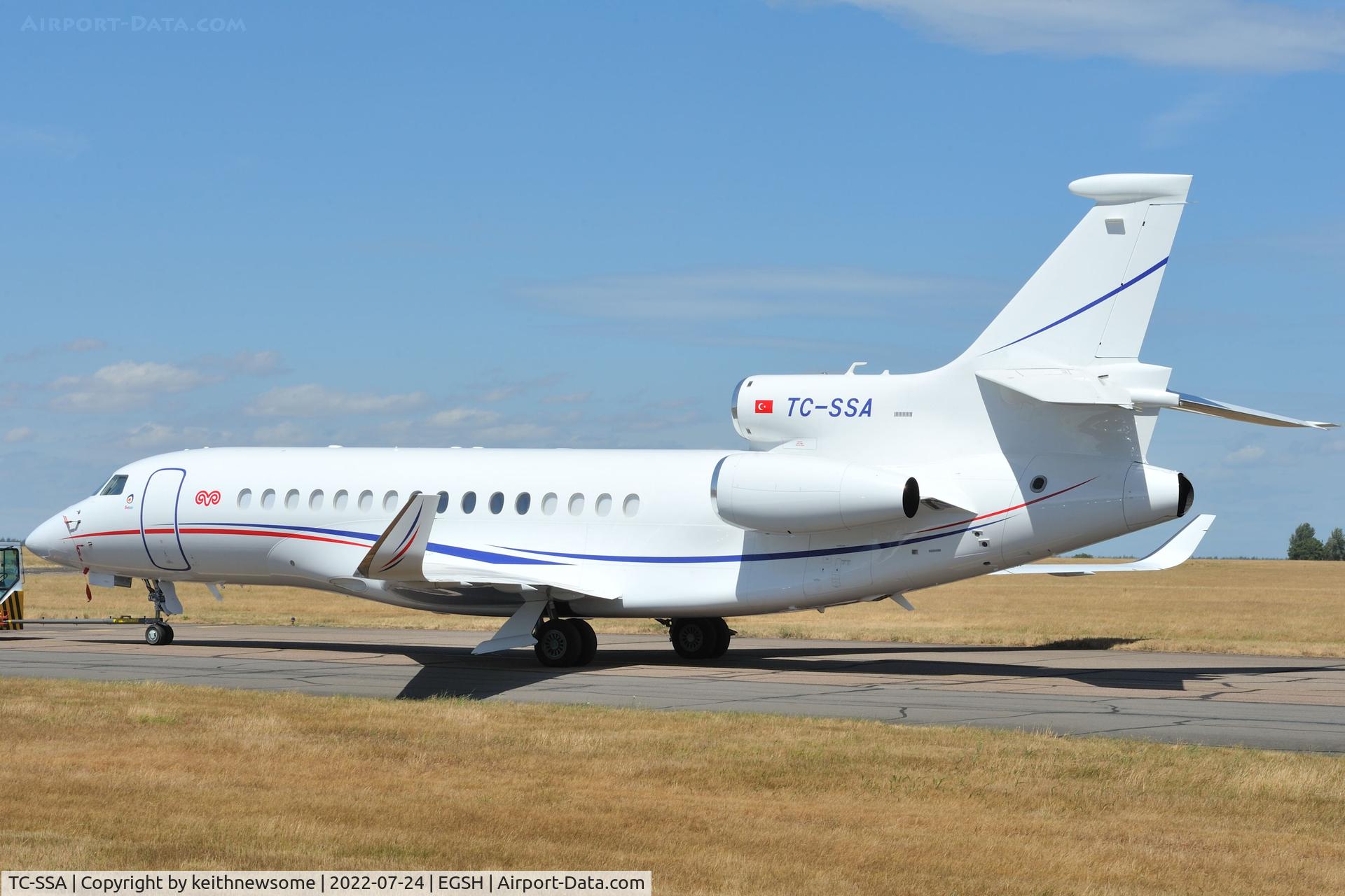 TC-SSA, Dassault Falcon 8X C/N 485, Towed from engine test facility.