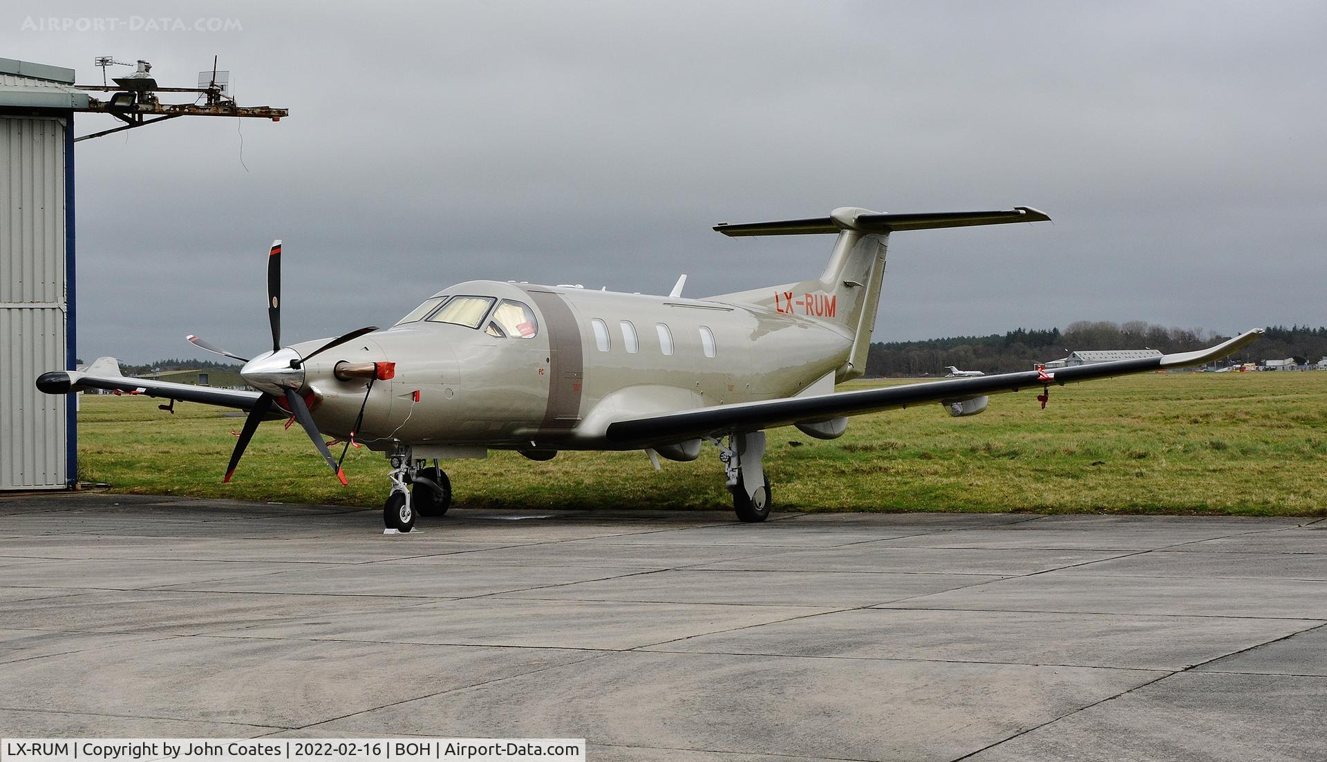 LX-RUM, 2021 Pilatus PC-12 NGX C/N 2145, Parked at BAS