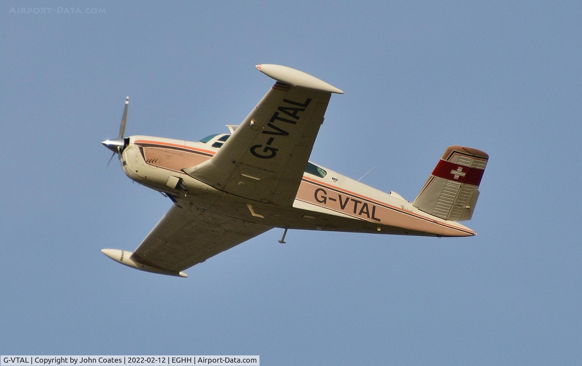 G-VTAL, 1965 Beech V35 Bonanza C/N D-7978, Departing off runway 26