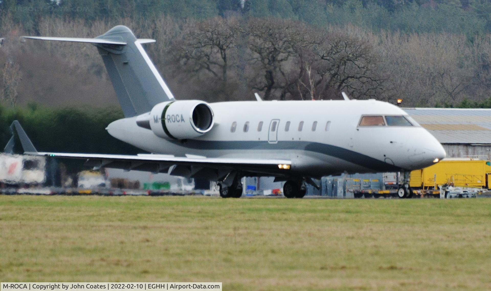 M-ROCA, 2010 Bombardier Challenger 605 (CL-600-2B16) C/N 5853, Just touched down on 26