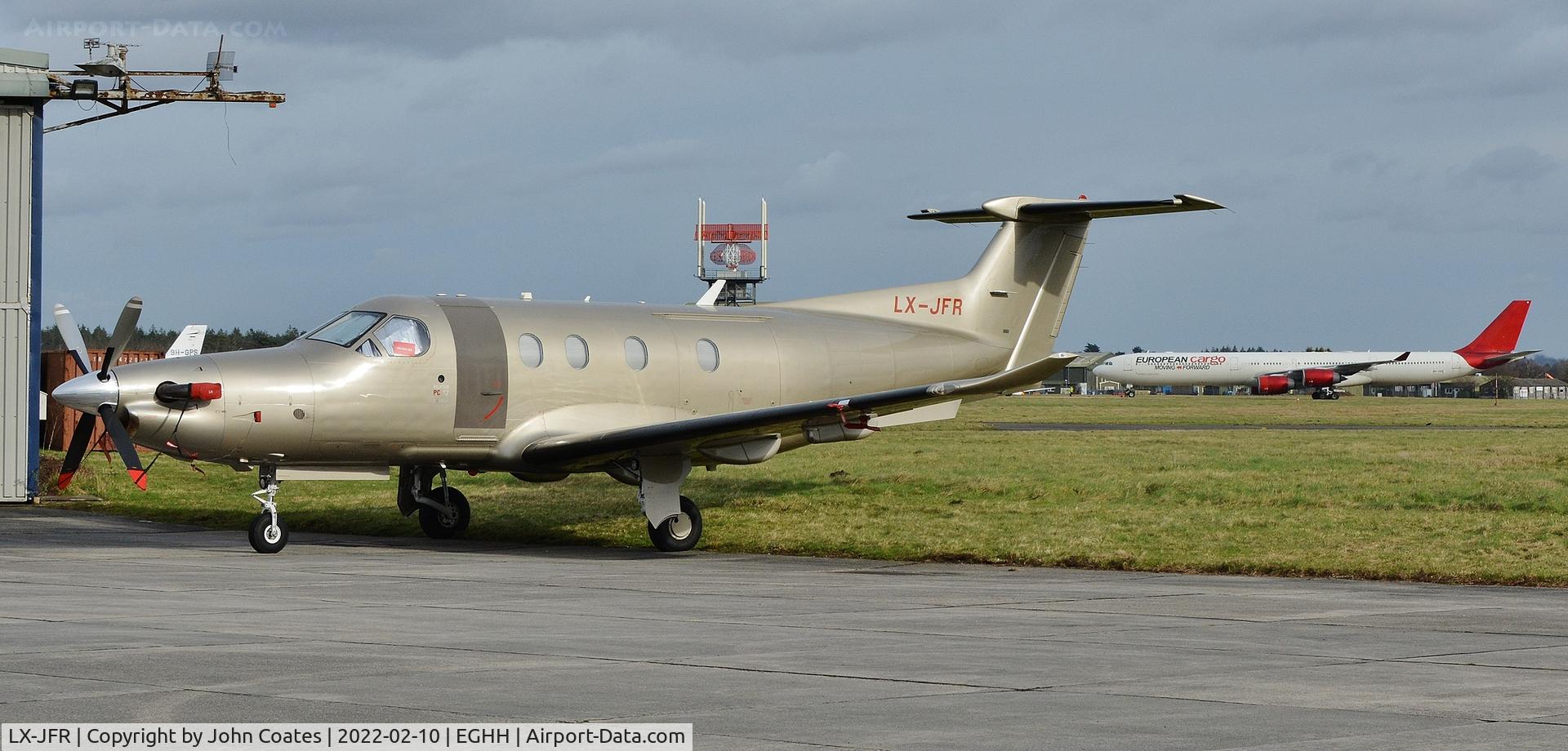 LX-JFR, 2010 Pilatus PC-12/47E C/N 1233, Parked at BAS