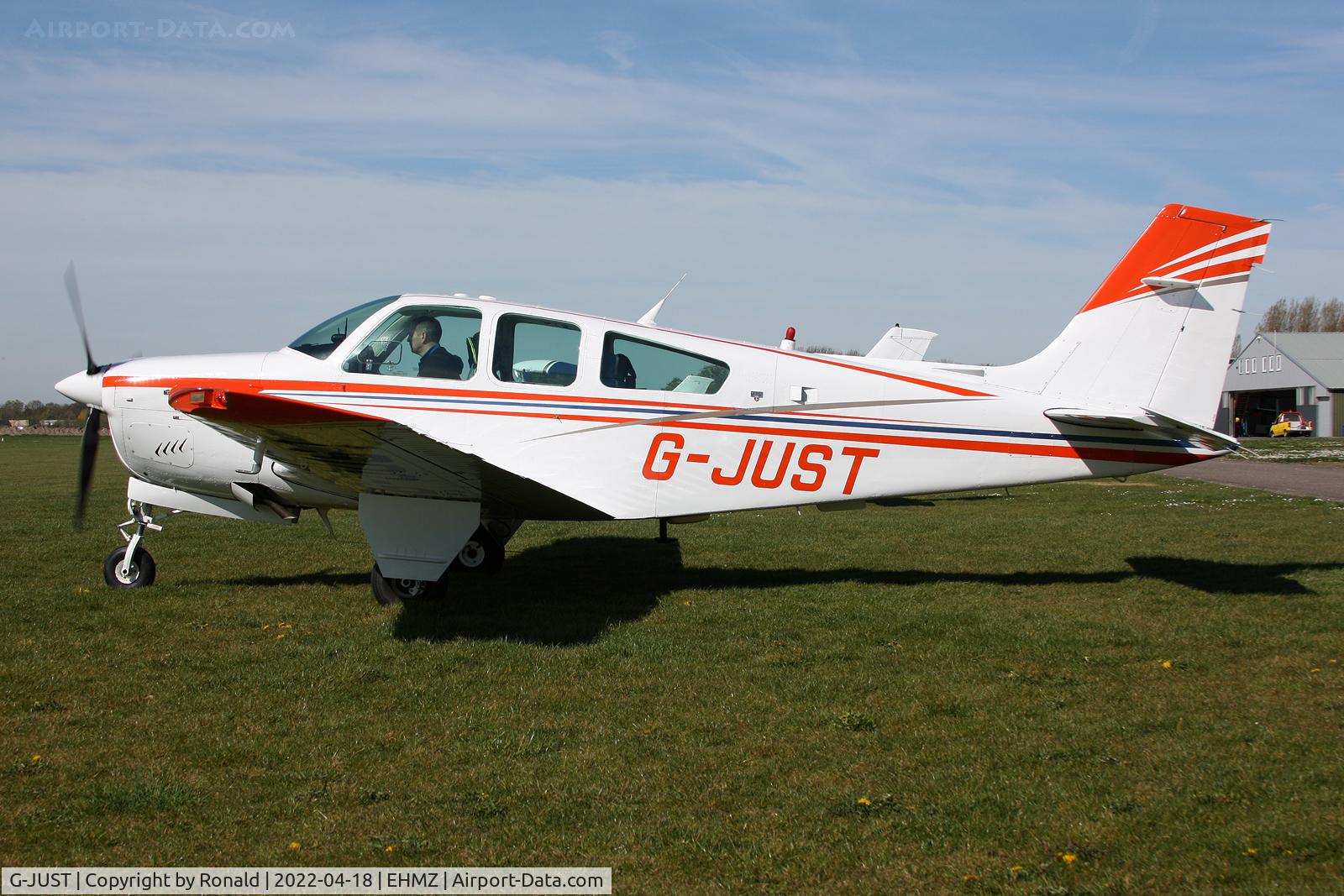 G-JUST, 1987 Beech F33A Bonanza C/N CE-1165, at ehmz