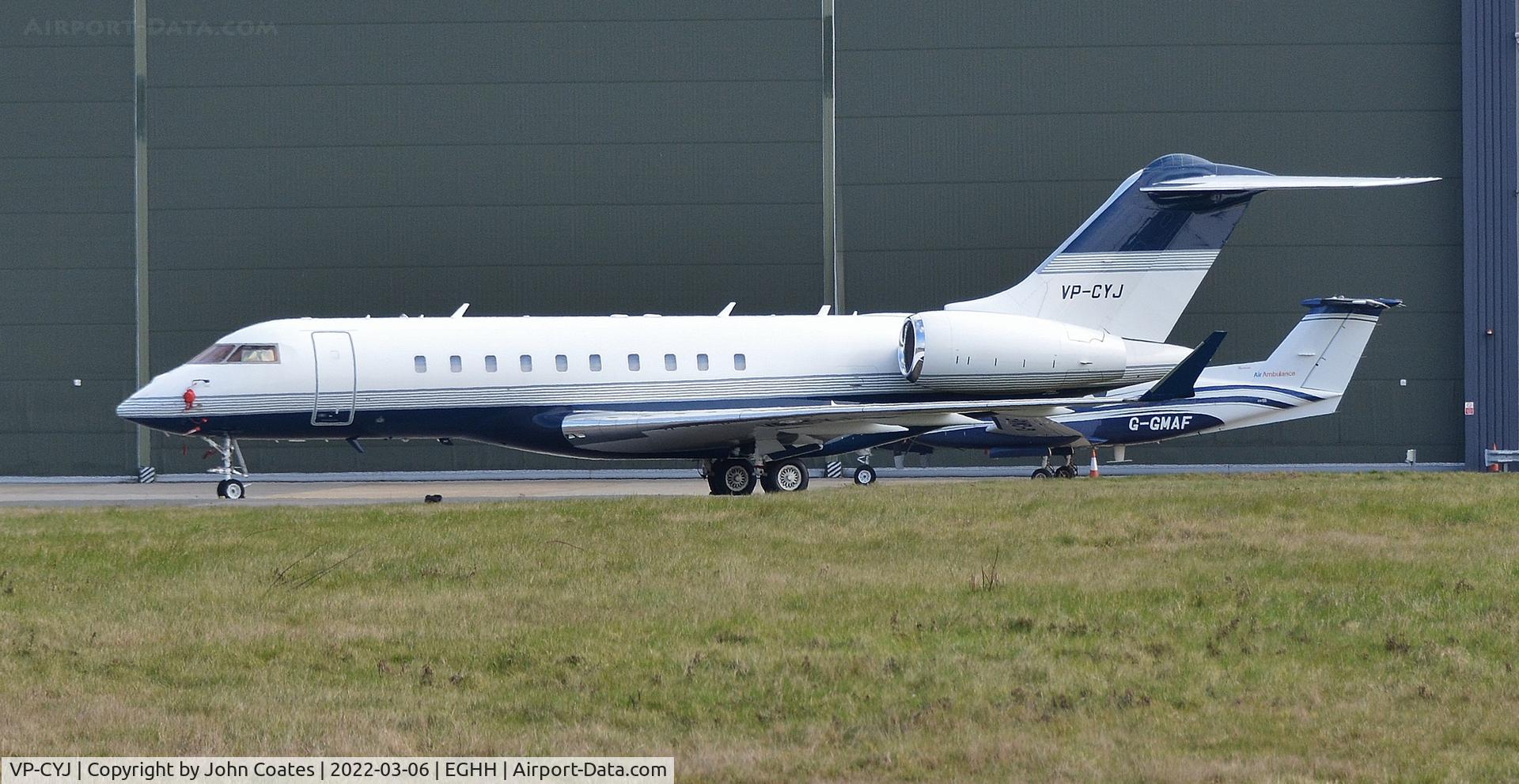 VP-CYJ, 2006 Bombardier Global 5000 C/N 9216, Parked at Gama Aviation