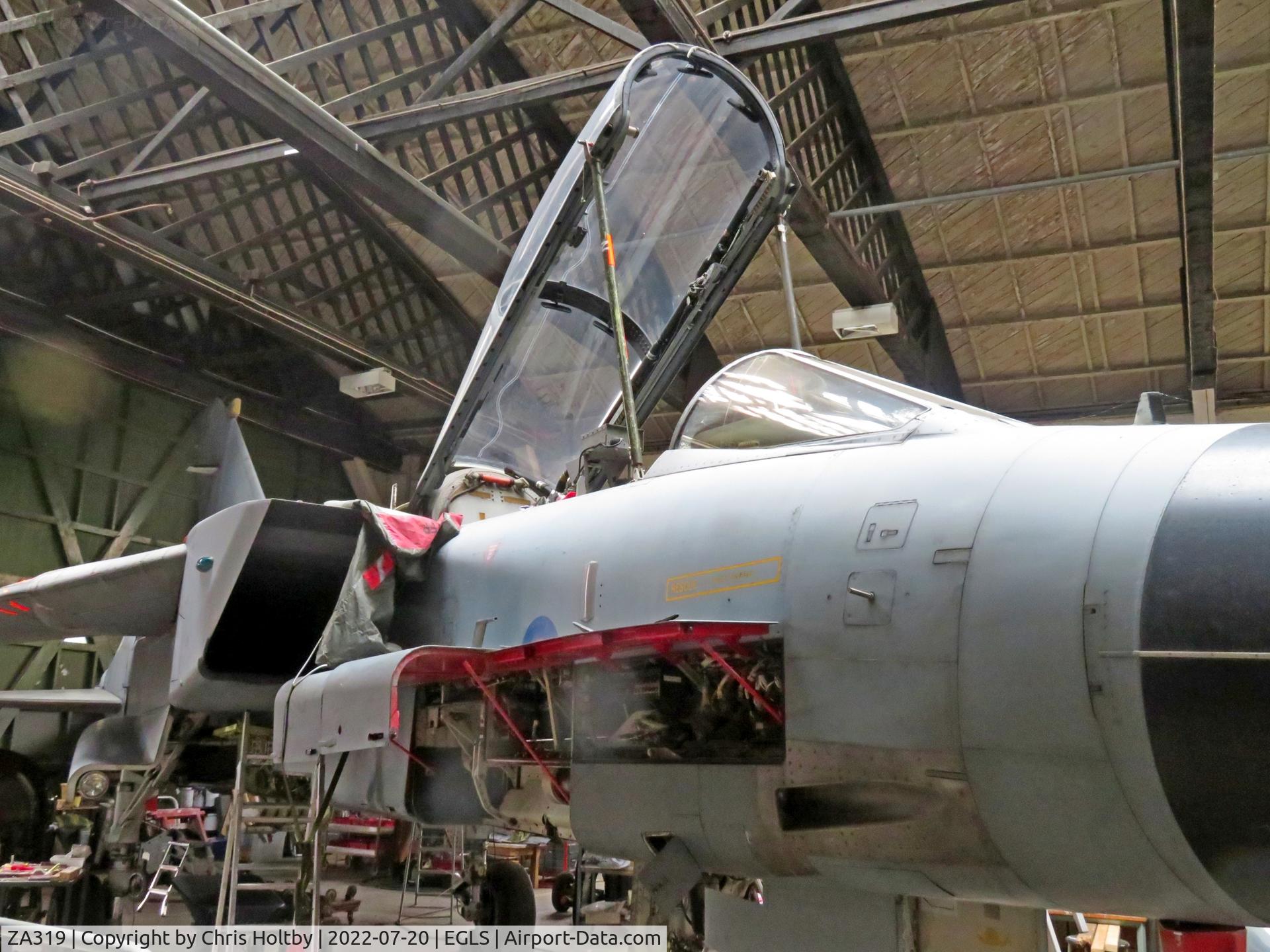 ZA319, 1979 Panavia Tornado GR.1(T) C/N 001/BT001/3001, Preserved on static display at Old Sarum as part of the Boscombe Down Aviation Collection (BDAC), Wiltshire.