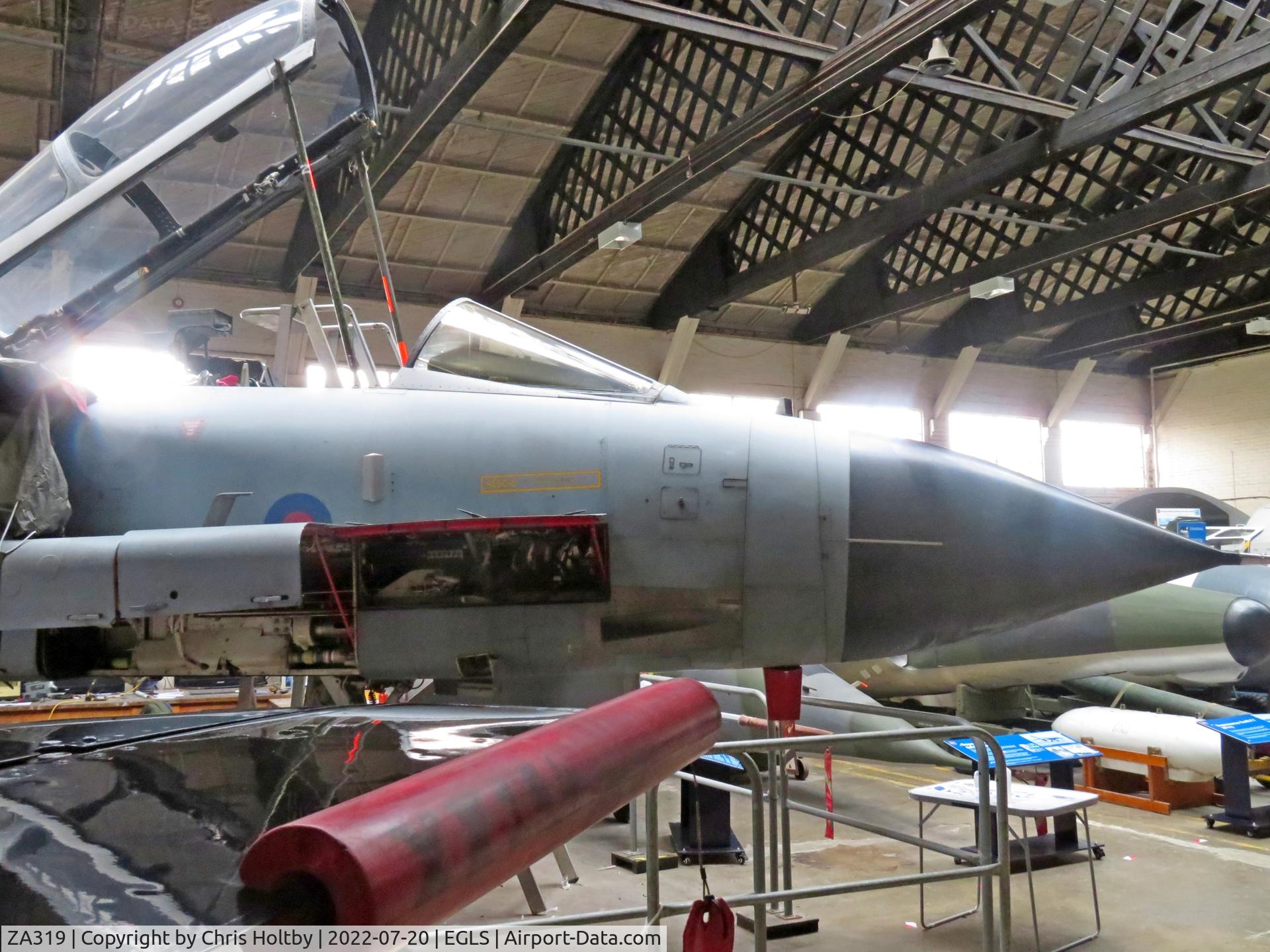 ZA319, 1979 Panavia Tornado GR.1(T) C/N 001/BT001/3001, Preserved on static display at Old Sarum as part of the Boscombe Down Aviation Collection (BDAC), Wiltshire.