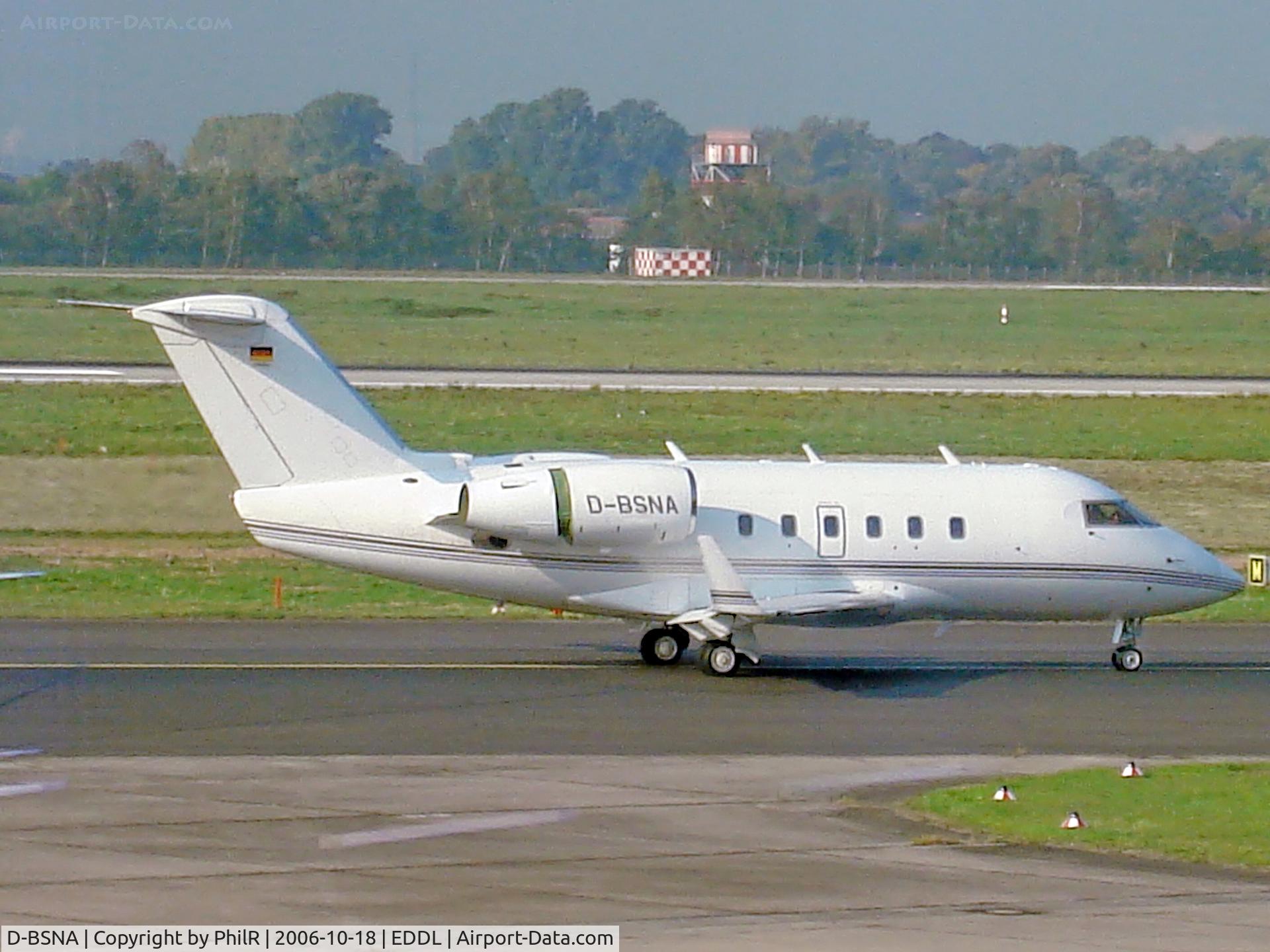 D-BSNA, 1982 Canadair Challenger 600 (CL-600-1A11) C/N 1066, Dusseldorf departure