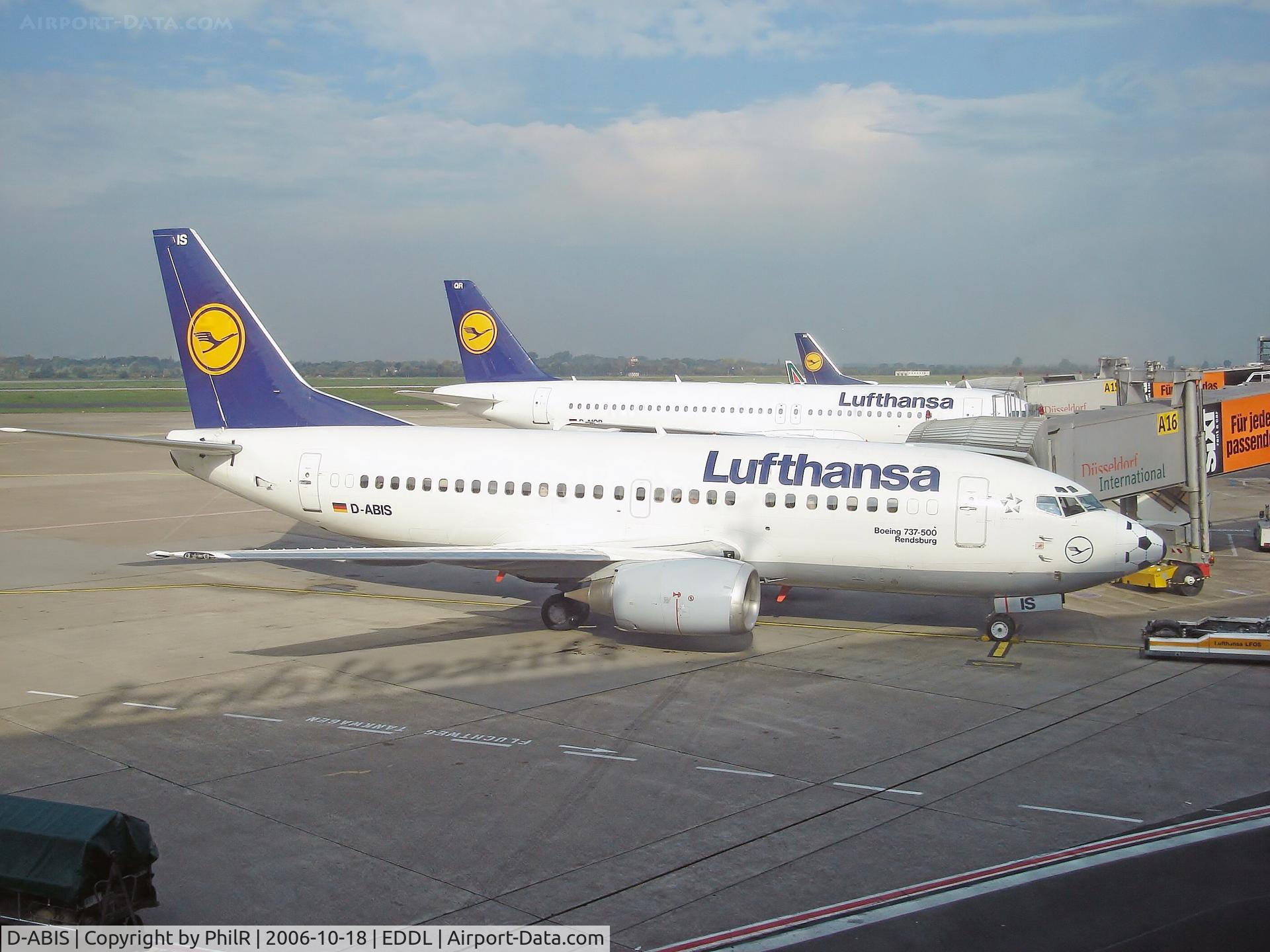 D-ABIS, 1991 Boeing 737-530 C/N 24942, Lufthansa on stand at Dusseldorf