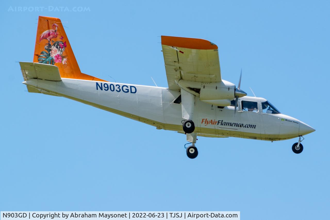 N903GD, Britten-Norman BN-2A-8 Islander C/N 625, New livery paint